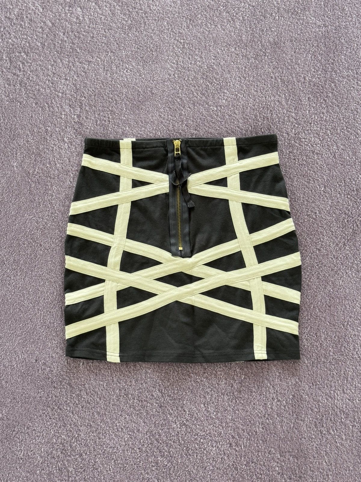 Hysteric Glamour Y2K Glamour Rick Owens Style 00s Mini Skirt Size 27" / US 4 / IT 40 - 6 Thumbnail
