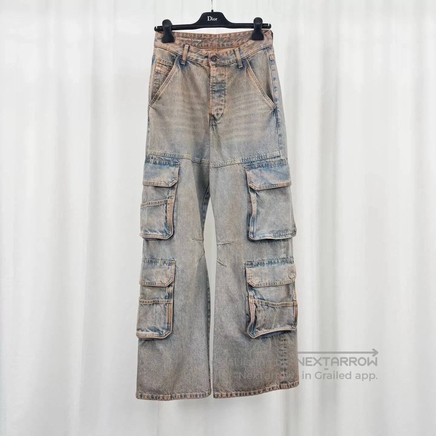 Diesel Diesel Mud-Dyed Multi-Pocket Denim Pants. Size 25" / US 0 / IT 36 - 1 Thumbnail