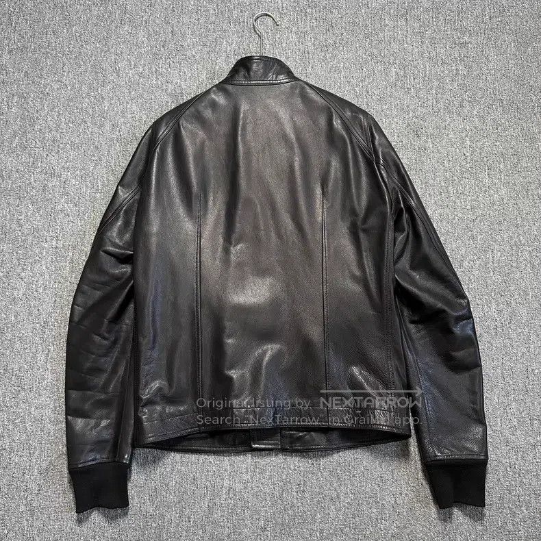 Rick Owens Rick Owens Black stand-up collar cowhide leather jacket Size US L / EU 52-54 / 3 - 4 Thumbnail