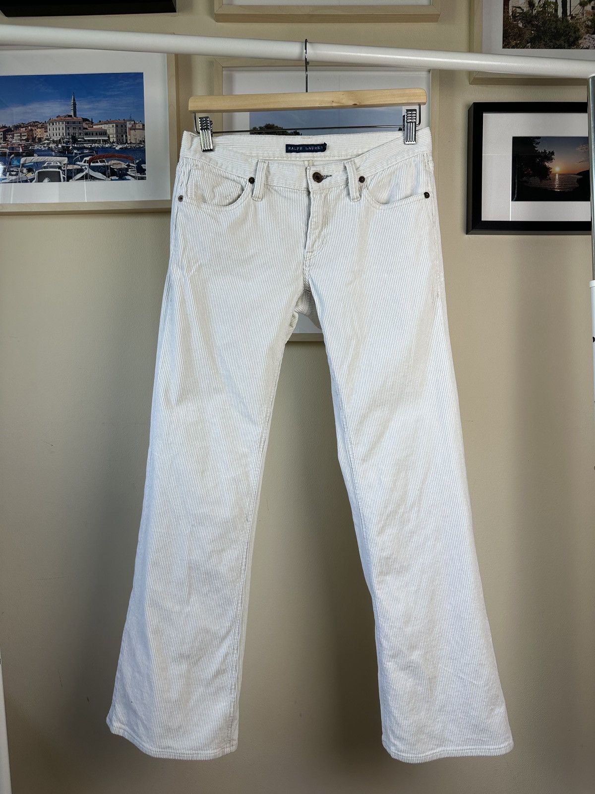 Ralph Lauren Ralph Lauren RRL Gramercy 815 Corduroy Pants White Size 28" / US 6 / IT 42 - 1 Thumbnail