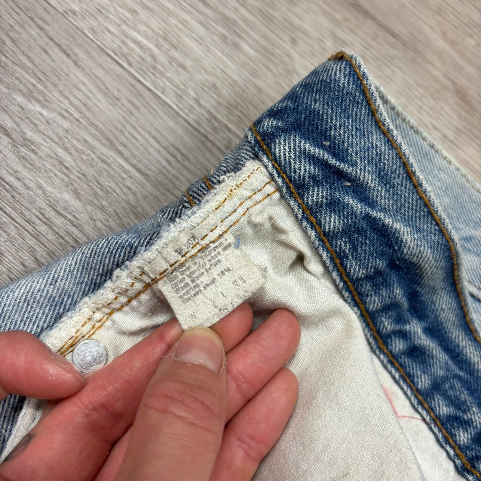 Levi's × Vintage VTG 80s Levi's 501 Redline Selvedge Denim Leg Jeans 30x30 Size US 30 / EU 46 - 14 Thumbnail