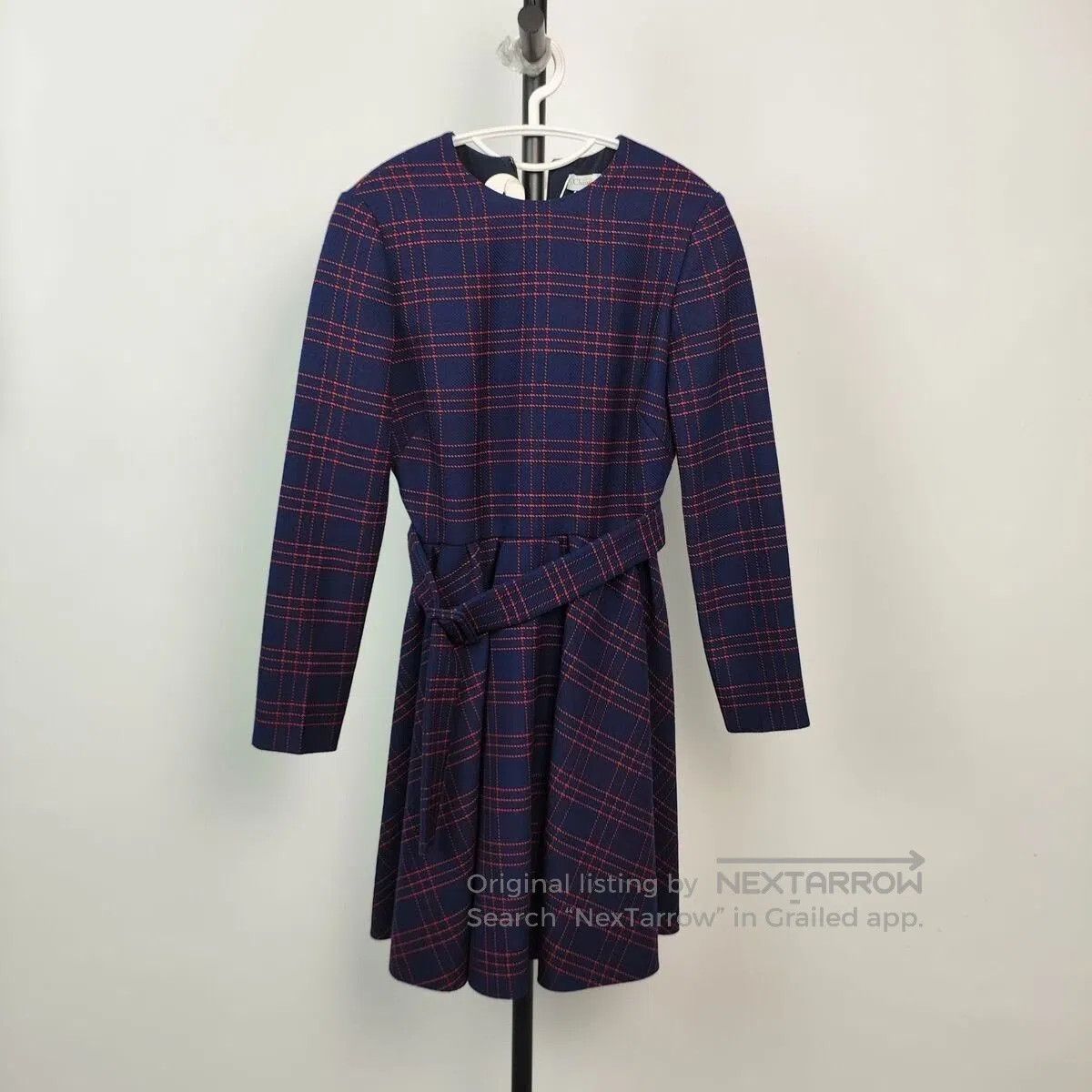 Dior Dior Cotton Plaid Long Sleeve Dress. Size M / US 6-8 / IT 42-44 - 1 Thumbnail