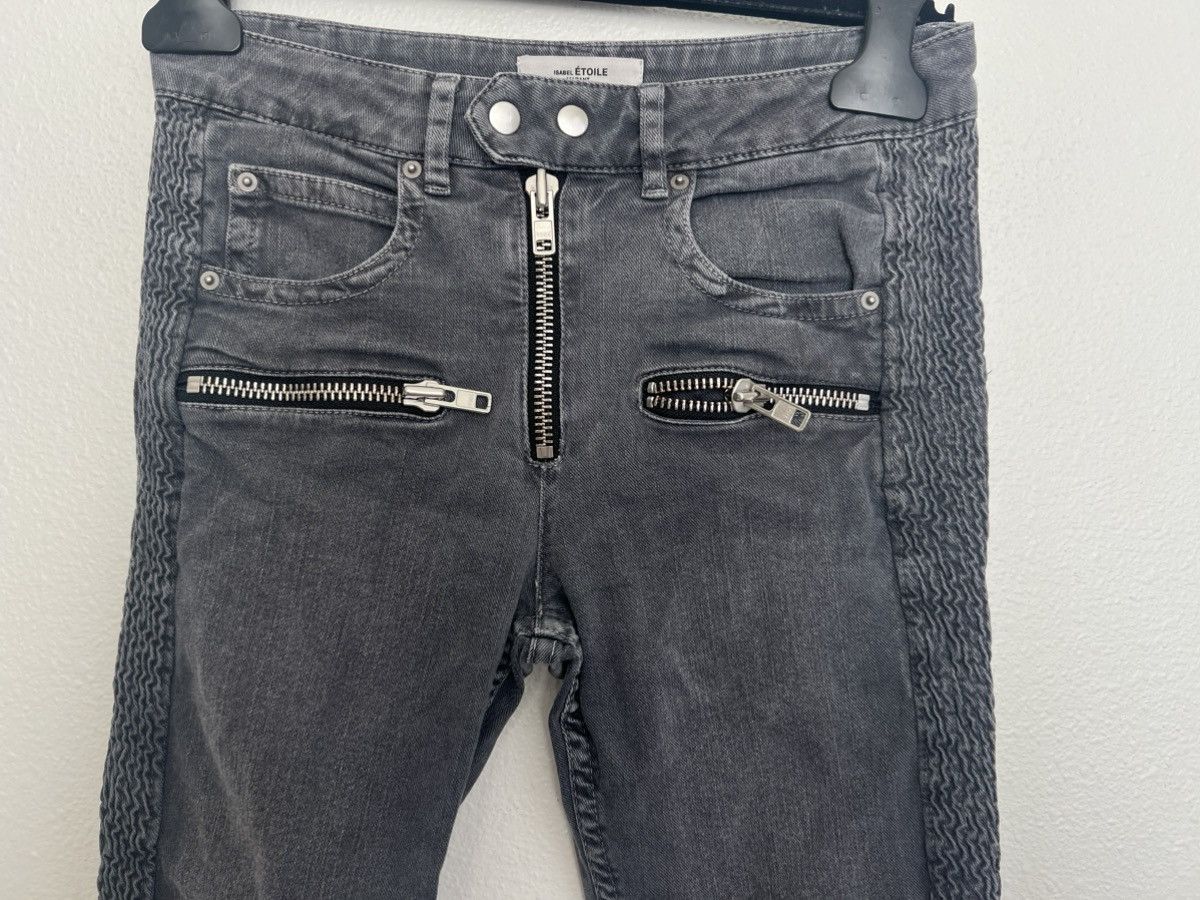 Isabel Marant Etoile Isabel Marant Etoile Pelona Biker Dark Gray Jean Grunge Edgy Size 26" / US 2 / IT 38 - 2 Thumbnail