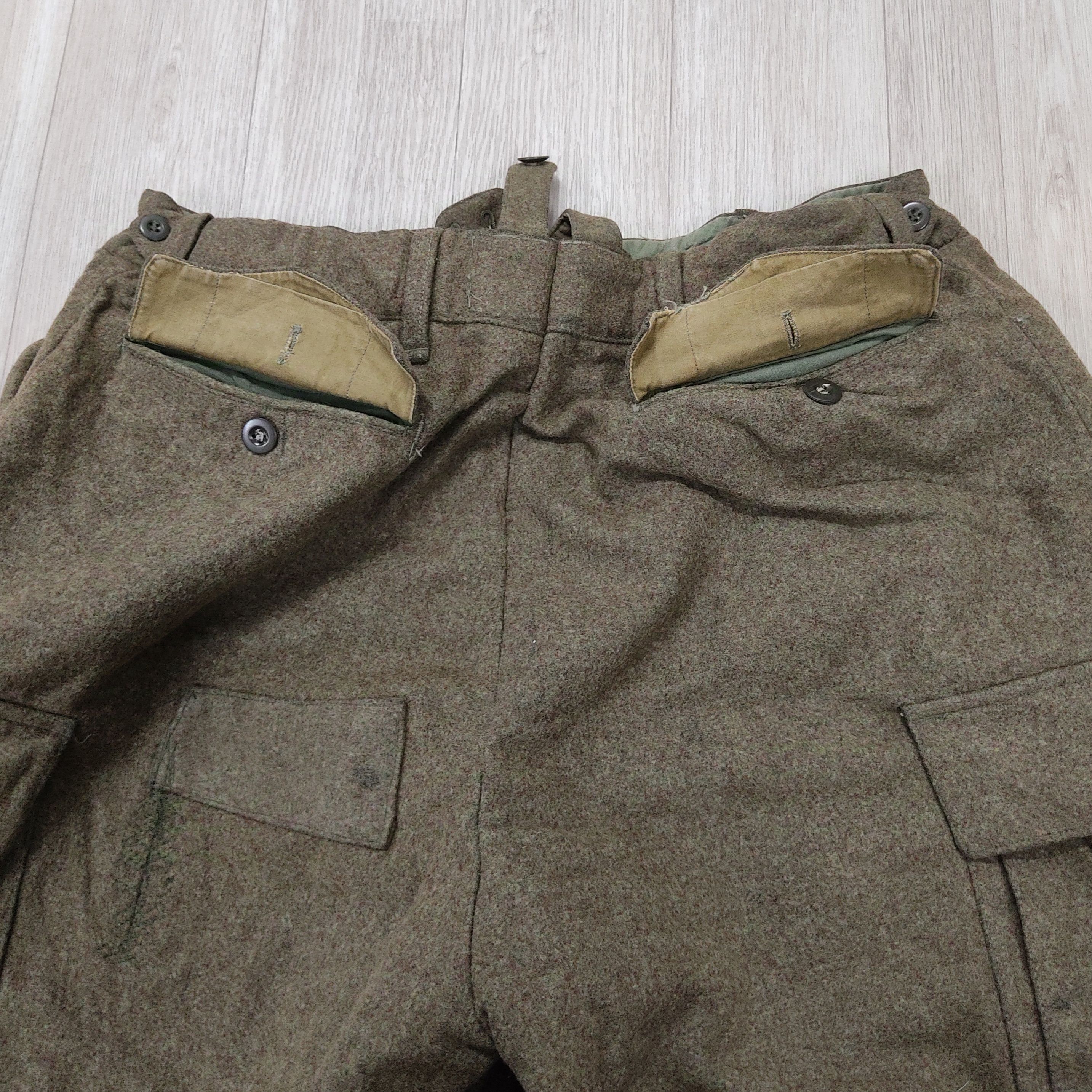 Vintage Vintage OG 60s Kurt Begemann Heavy Wool Combat Pants Size US 33 - 10 Thumbnail