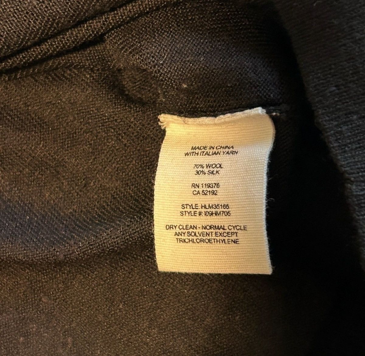 Helmut Lang Helmut Lang Silk/Wool Fine Knit Sweater Logo Black Size S Size US S / EU 44-46 / 1 - 5 Thumbnail