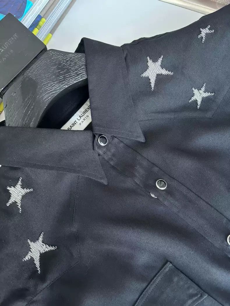 Saint Laurent Paris Saint Laurent Paris Chain Star Shirt-2505 Size US L / EU 52-54 / 3 - 3 Thumbnail