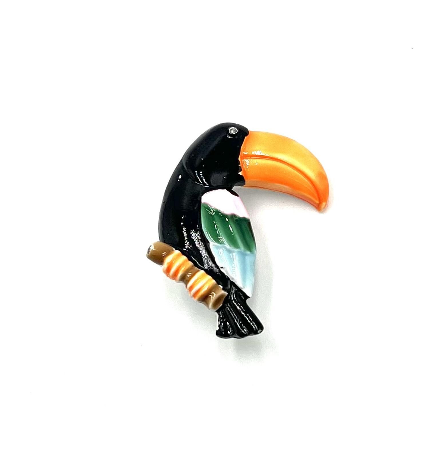 Other Vintage Midcentury Unsigned Toucan Bird Brooch Size ONE SIZE - 2 Thumbnail