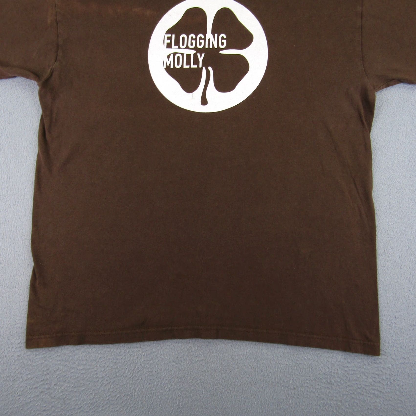 Vintage VINTAGE Flogging Molly T-Shirt Men Large Punk Rock Music Band Brown Cotton Short Sleeve Logo 2000s Size US L / EU 52-54 / 3 - 7 Thumbnail