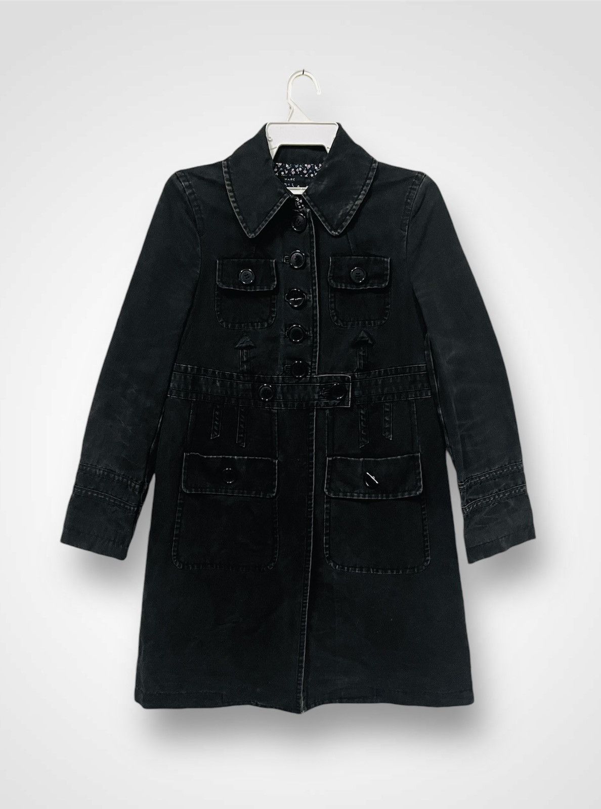 Marc Jacobs Marc Jacobs Denim Long Jacket Size S / US 4 / IT 40 - 1 Thumbnail