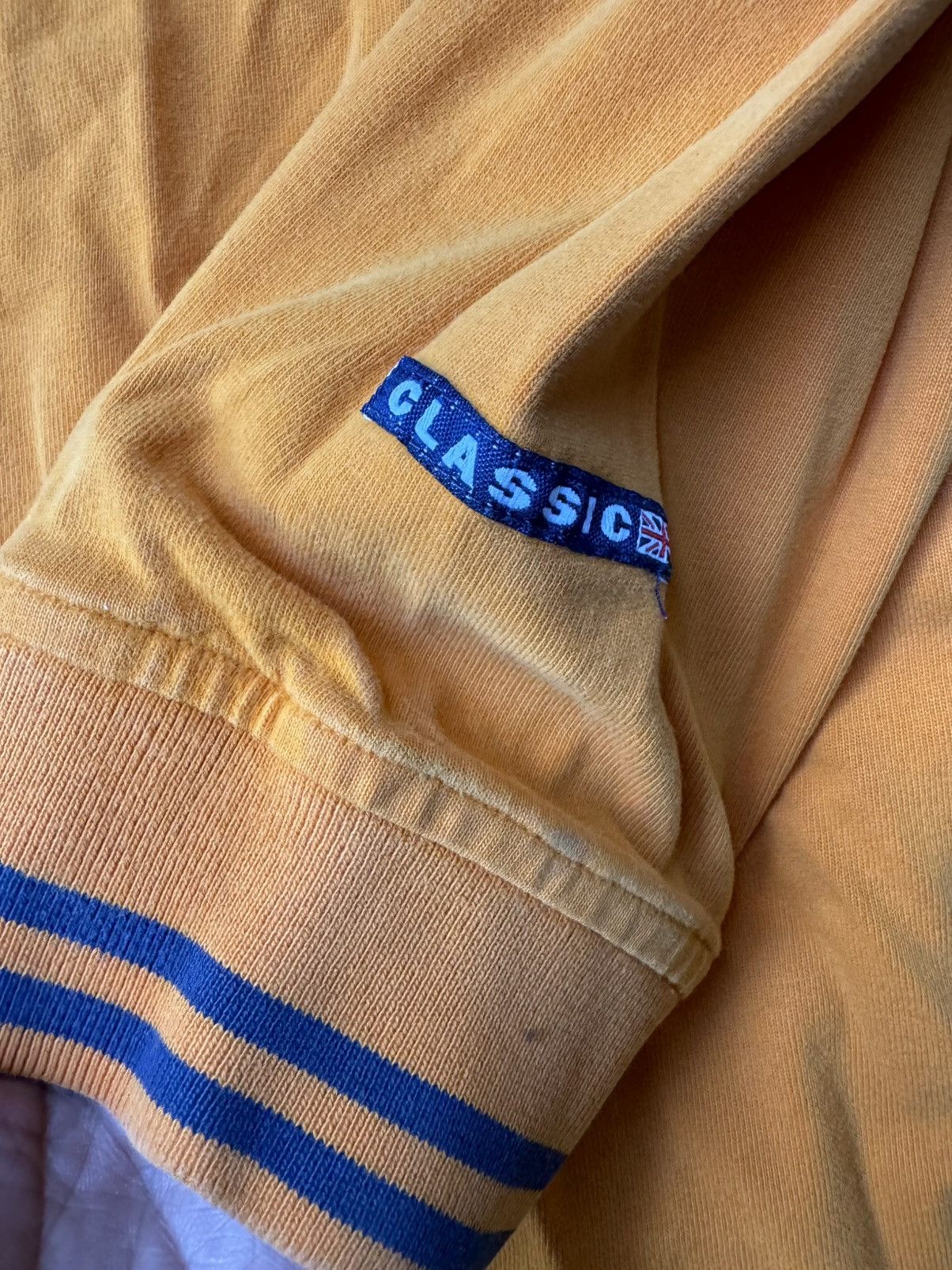 Reebok Vintage Reebok Classic Orange Long Sleeve with Blue Accents Size US XL / EU 56 / 4 - 4 Thumbnail
