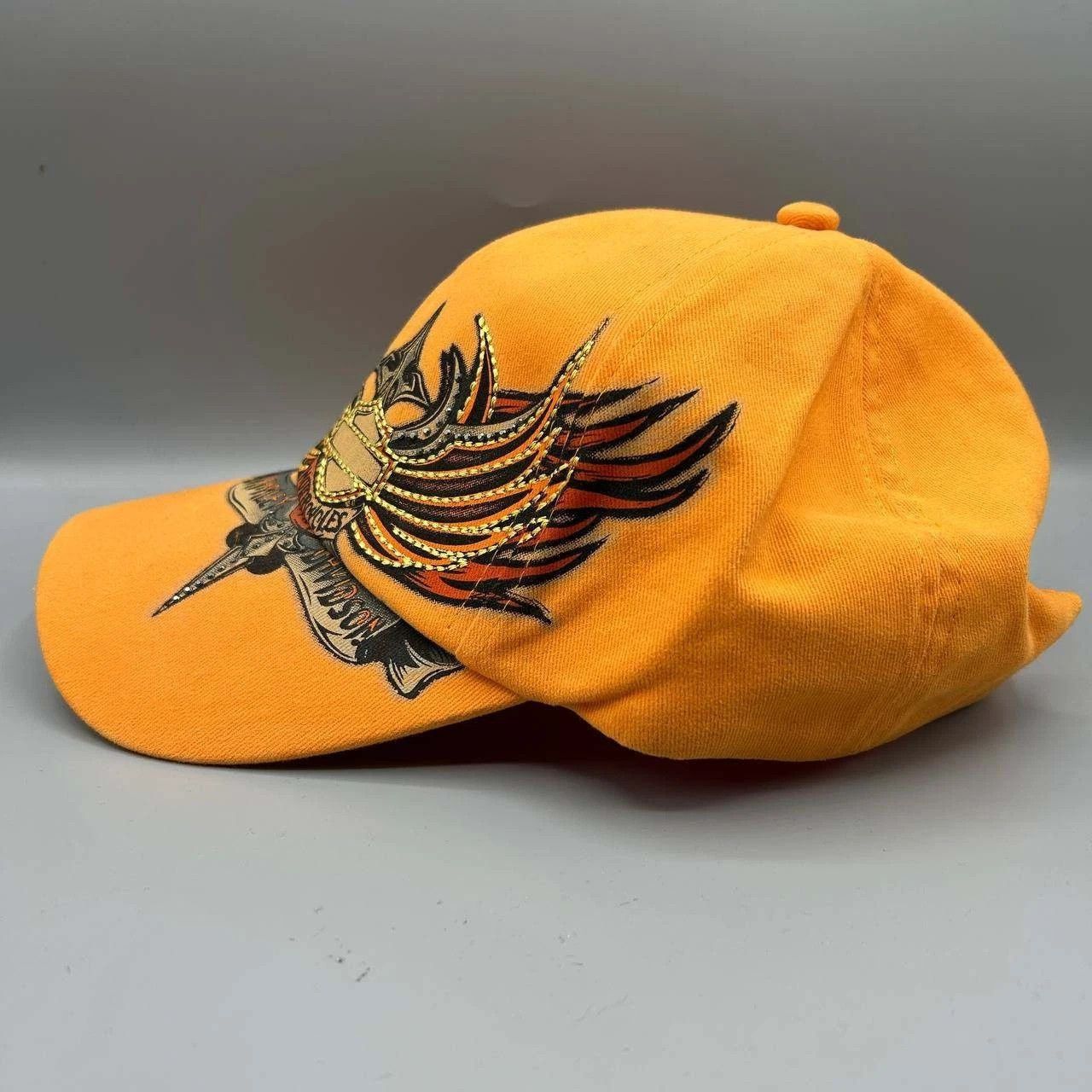 Harley Davidson Harley Davidson Motorcycles Hat Women Strap Back Cap Cotton Size ONE SIZE - 7 Thumbnail