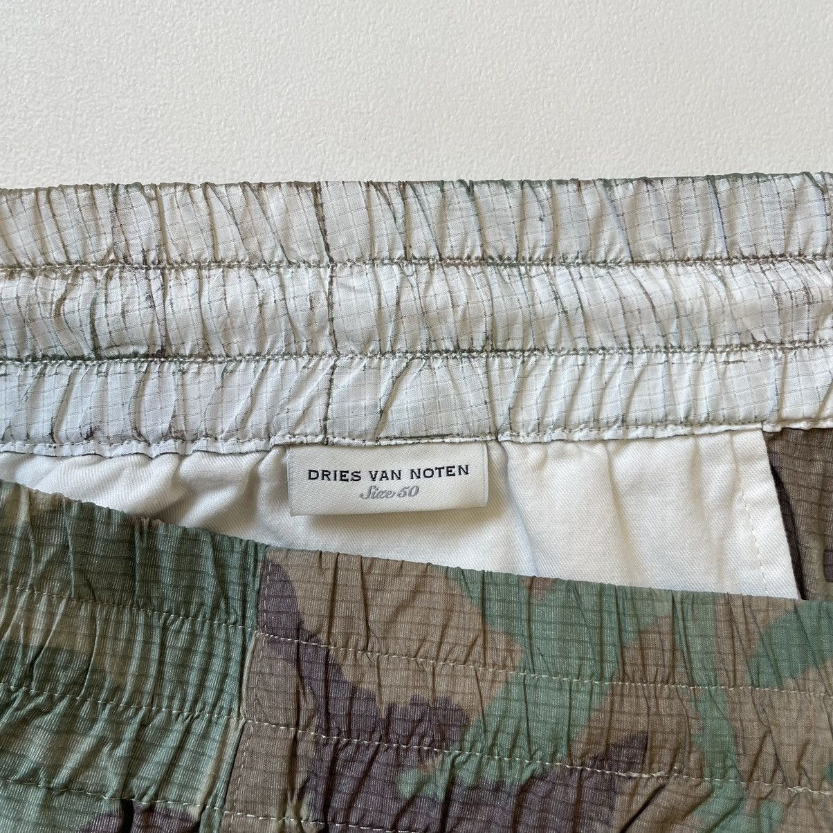 Dries Van Noten White Coated Camo Nylon Utility Trousers Size US 34 / EU 50 - 5 Thumbnail