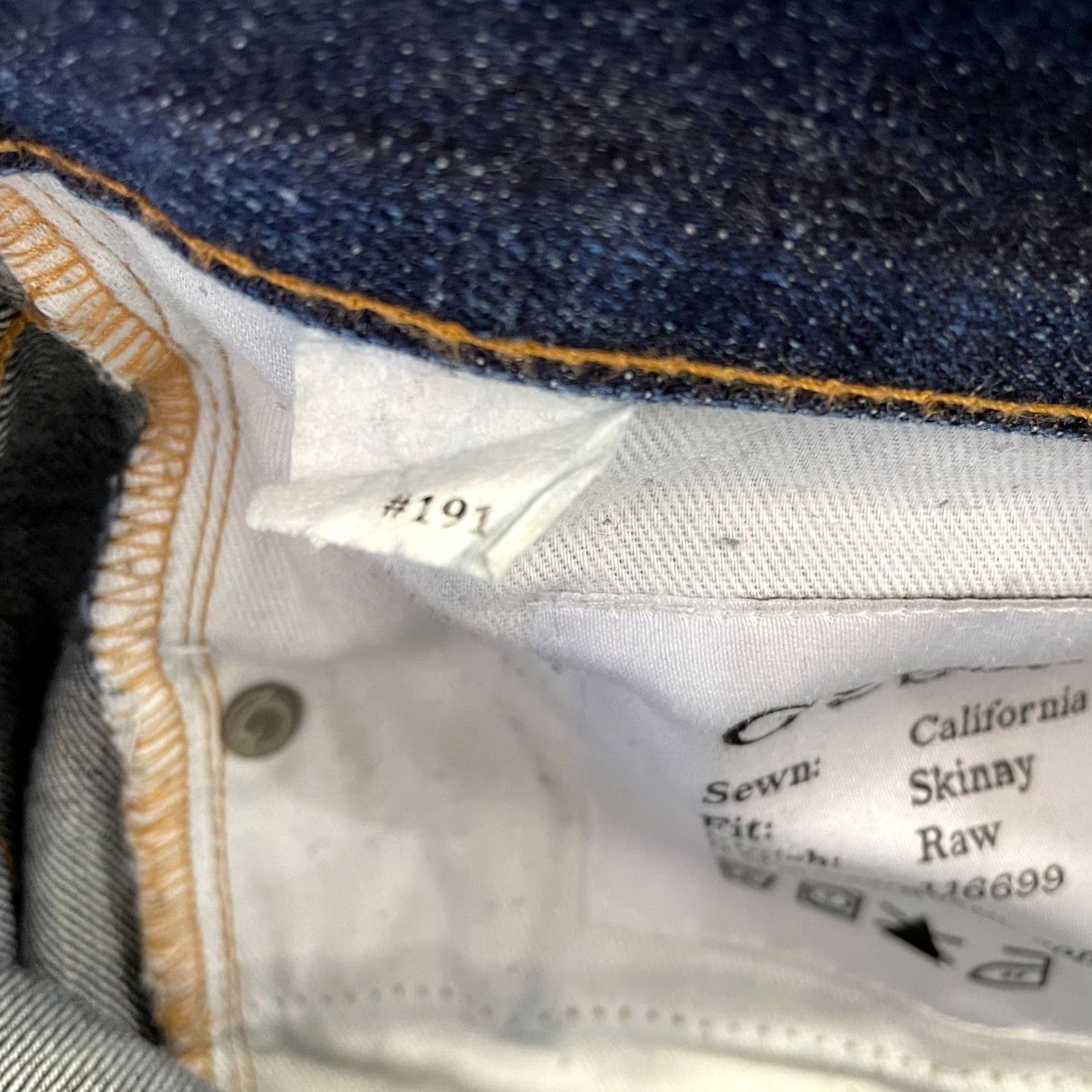 Gustin Gustin Jeans Men 30 Slim Denim Raw Blue Distressed Selvedge Button Fly 5-Pocket Pants Size US 30 / EU 46 - 4 Thumbnail