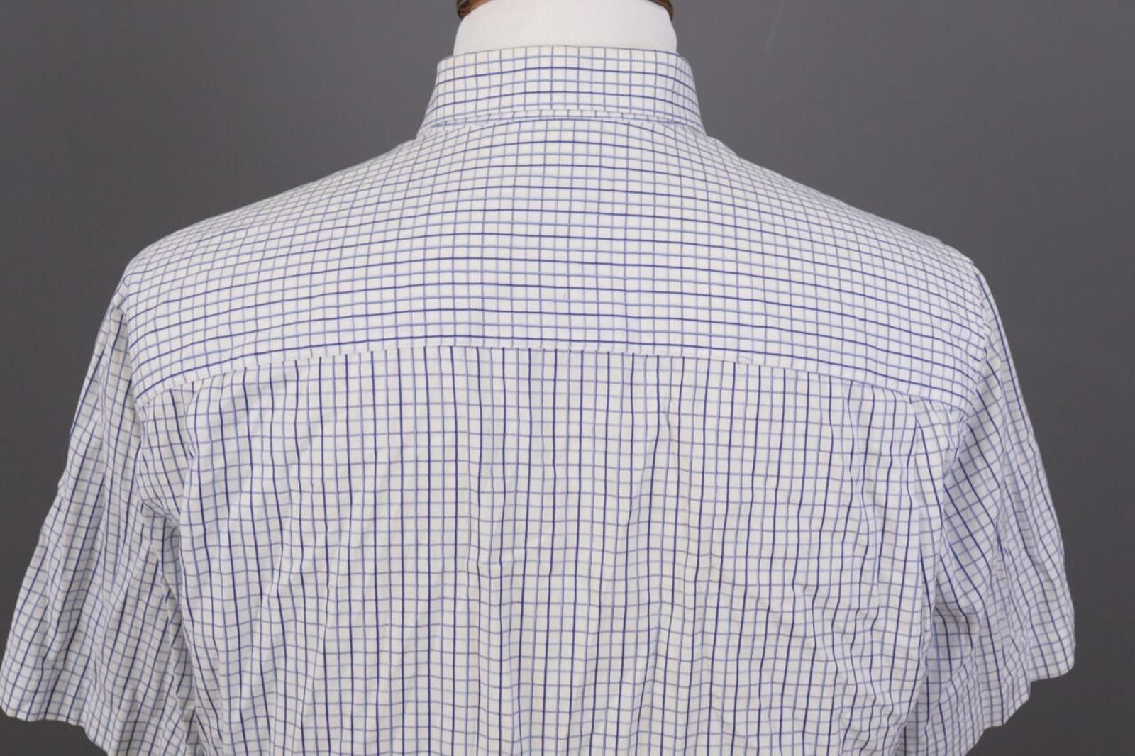 Designer Burberry London Blue Check Button Down Shirt Size 4 Size US M / EU 48-50 / 2 - 8 Thumbnail