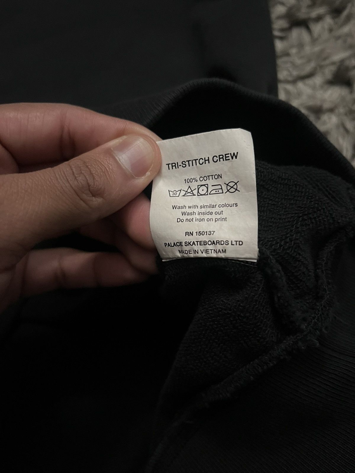Palace Palace Tri Stitch Crewneck - black Size US M / EU 48-50 / 2 - 8 Thumbnail