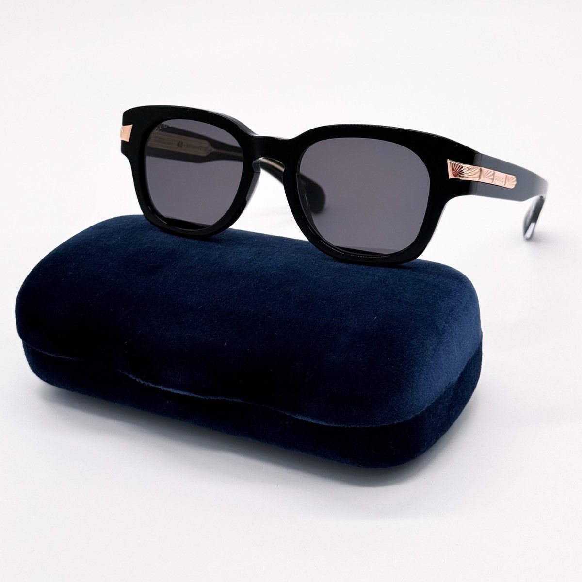 Gucci NEW GUCCI GG1518S 001 SQUARE BLACK GREY MEN SUNGLASSES GUCCI Size ONE SIZE - 3 Thumbnail