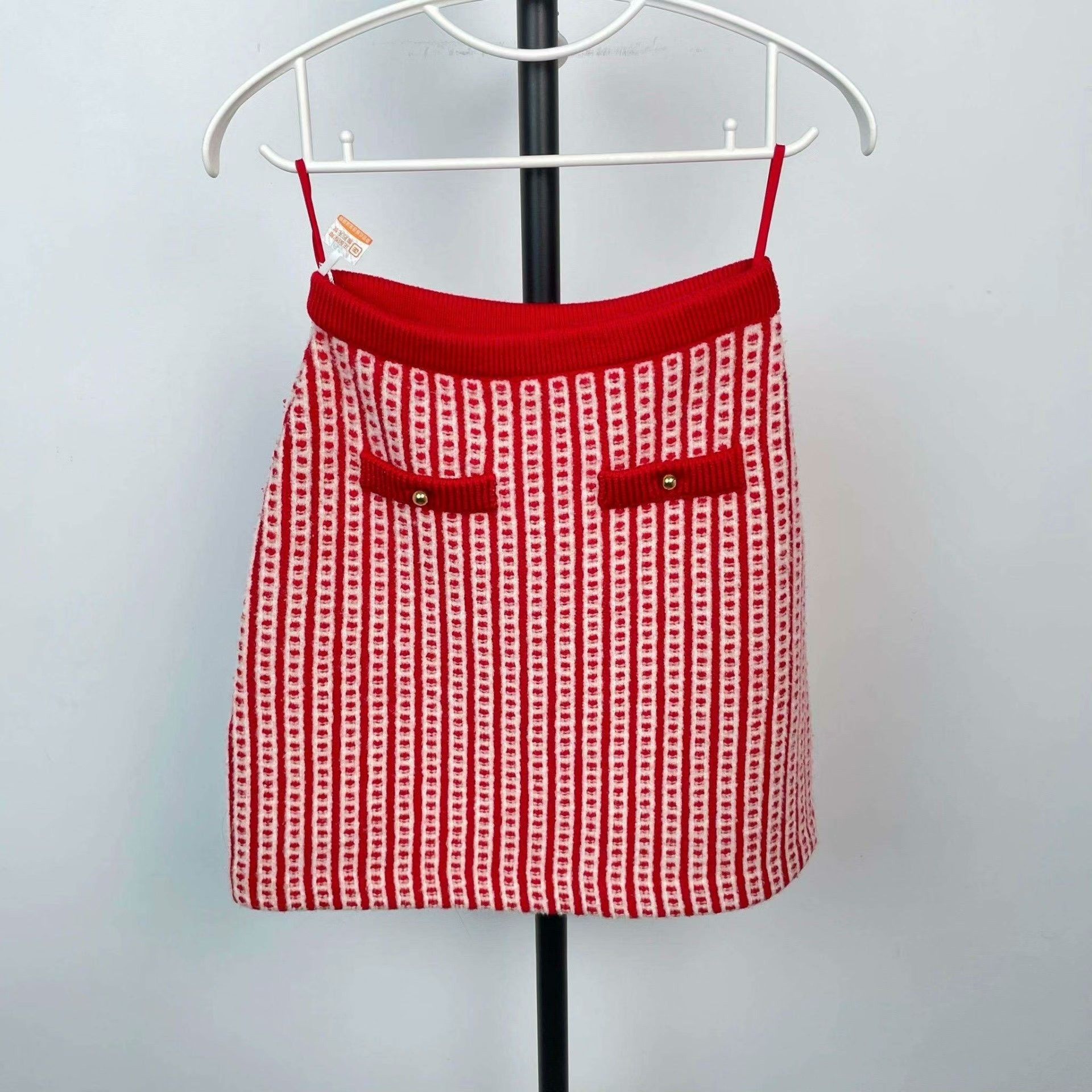 Miu Miu Miu Miu Wool Red Skirt M Women Size 28" / US 6 / IT 42 - 1 Thumbnail