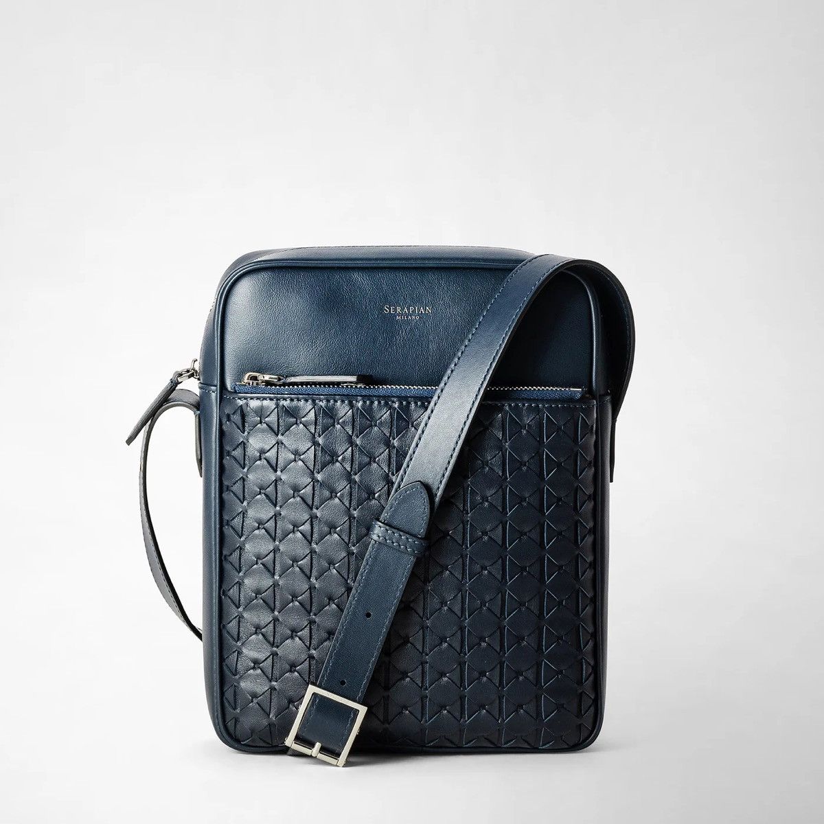 Designer × Serapian Milano Serapian Milano Messenger in Mosaico Weawing Leather Bag Size ONE SIZE - 4 Thumbnail
