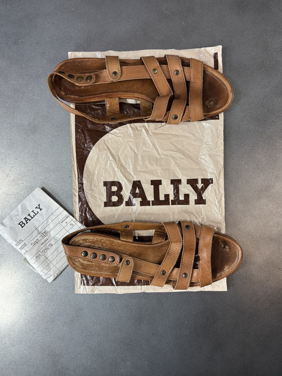Bally 1985 Vintage Bally Sandals Made in Italy Leather 1980s Women Size US 8.5 / IT 38.5 - 18 Thumbnail