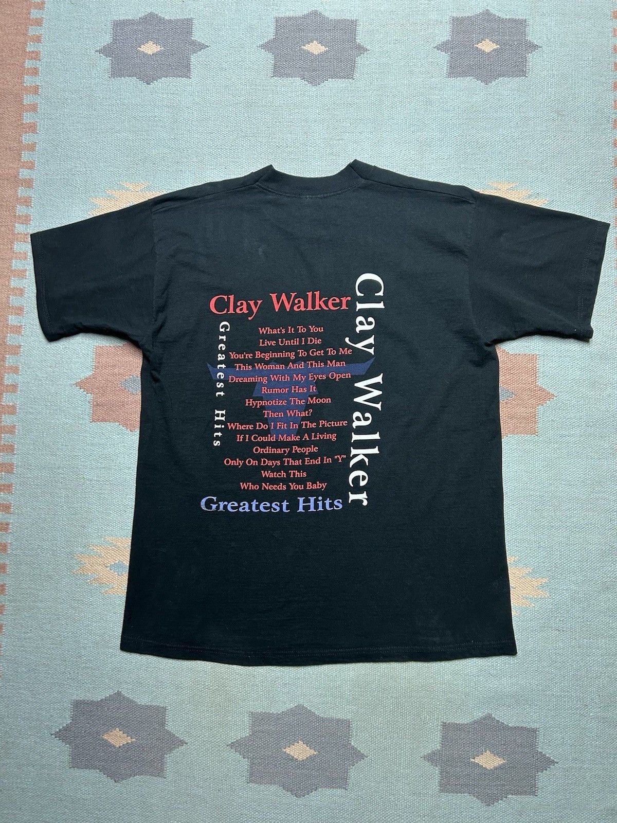 Vintage Vtg 90s t shirt clay walker ordinary people country band XL Size US XL / EU 56 / 4 - 4 Thumbnail