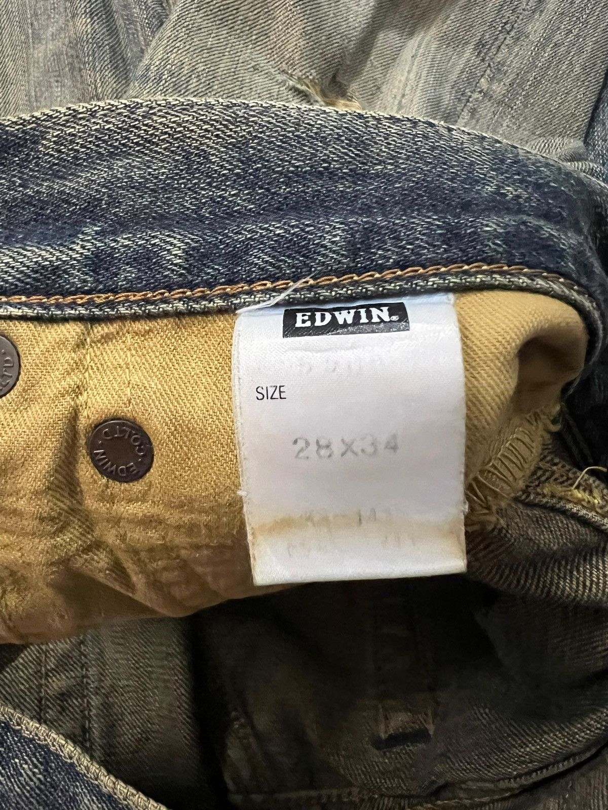 Edwin Vintage Edwin 505x Selvedge Distressed Rusty If six was nine Size US 28 / EU 44 - 21 Thumbnail