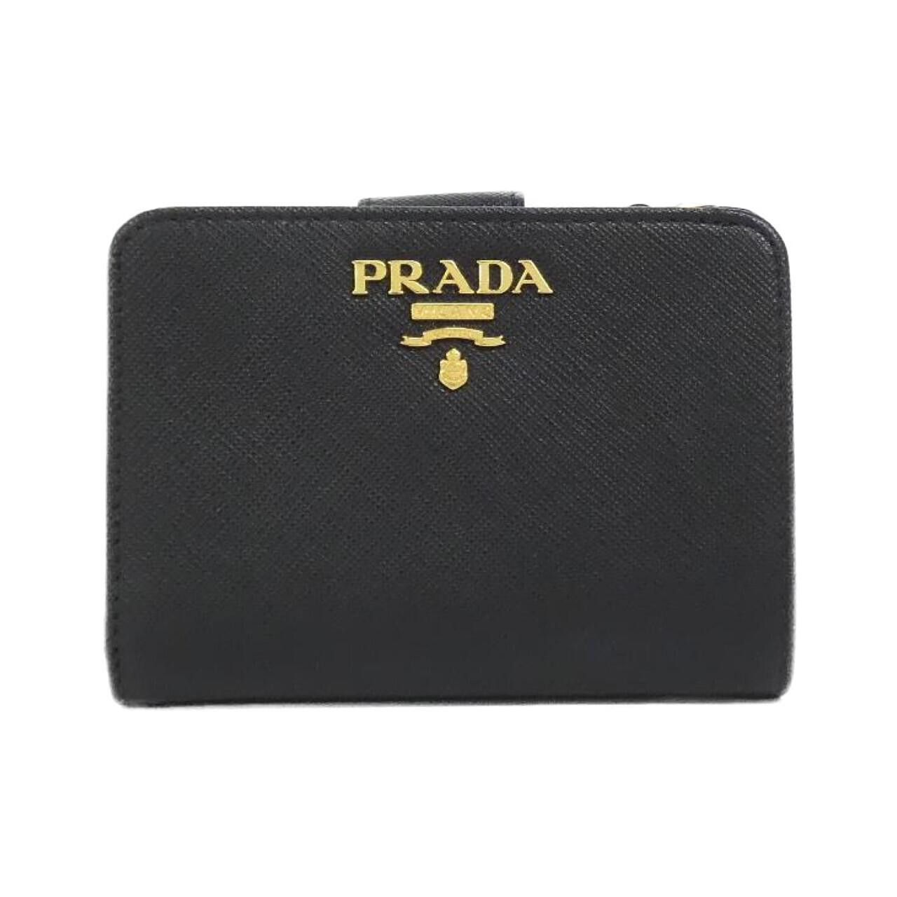 Prada Prada Prada Saffiano Metal Oro Wallet Leather Short Wallet 1ML018 DUTY FREE for USA Size ONE SIZE - 1 Thumbnail