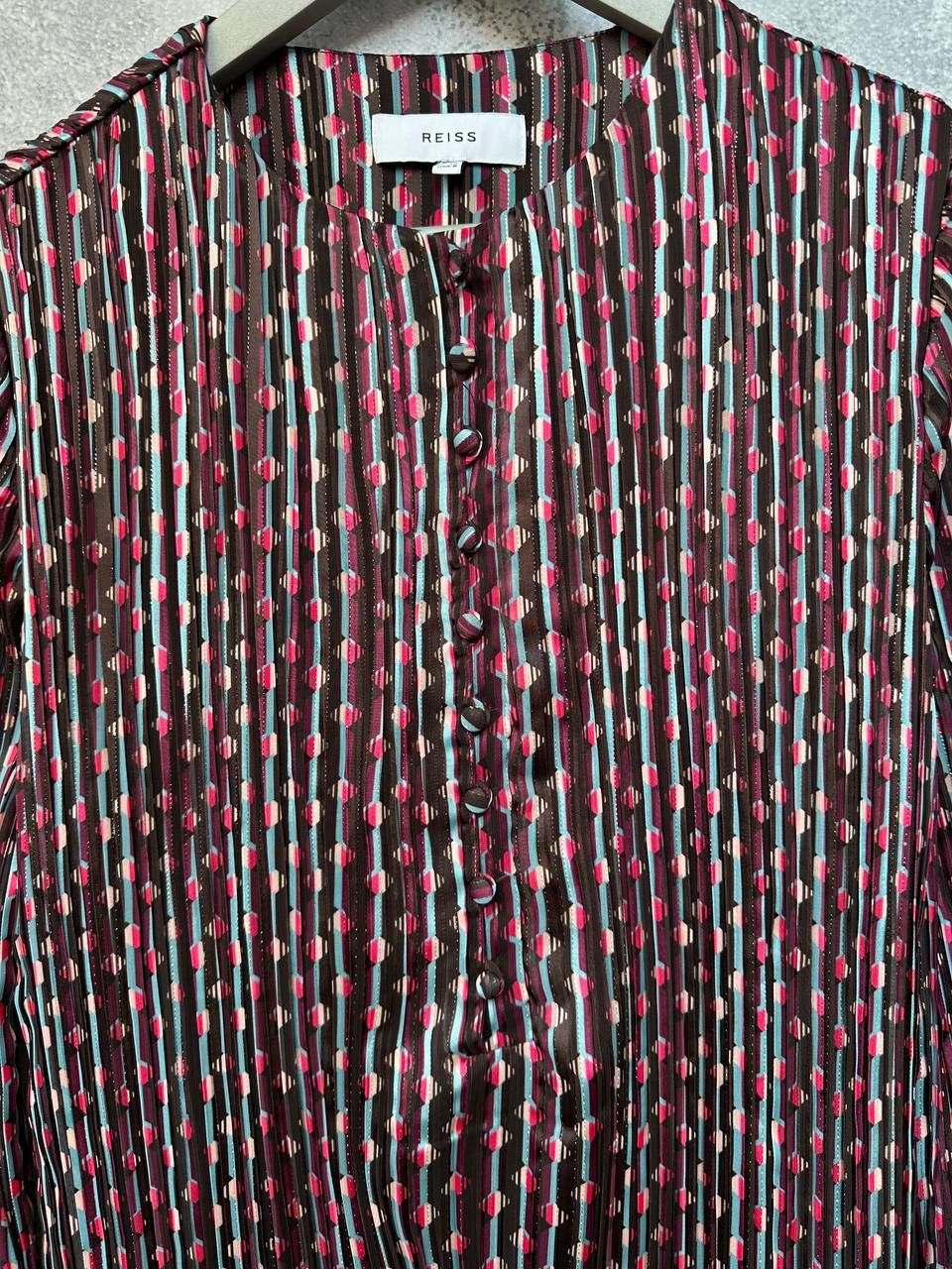 Reiss Reiss Celia Plated Midi Dress Crew Neck Size M / US 6-8 / IT 42-44 - 12 Thumbnail