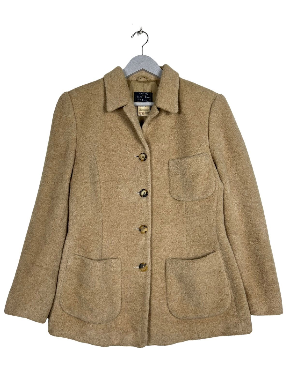 Les Copains 🔥 BLUE EAGLE LES COPAINS WOOL ALPACA JACKET MADE IN ITALY Size L / US 10 / IT 46 - 1 Thumbnail