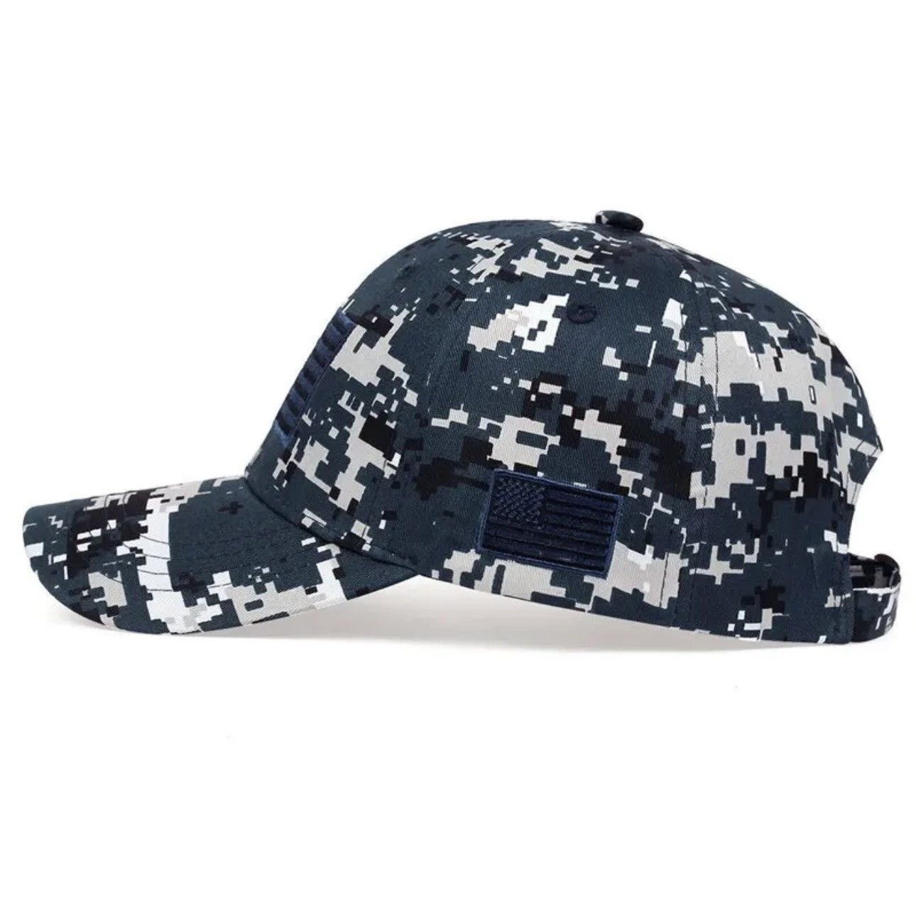 Designer American Flag Side Embroidery Baseball Caps Adjustable Casu Size ONE SIZE - 4 Thumbnail