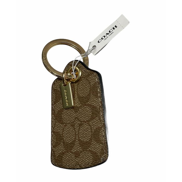 Coach COACH LUGGAGE TAG KEY RING IN SIGNATURE CANVAS Grailed