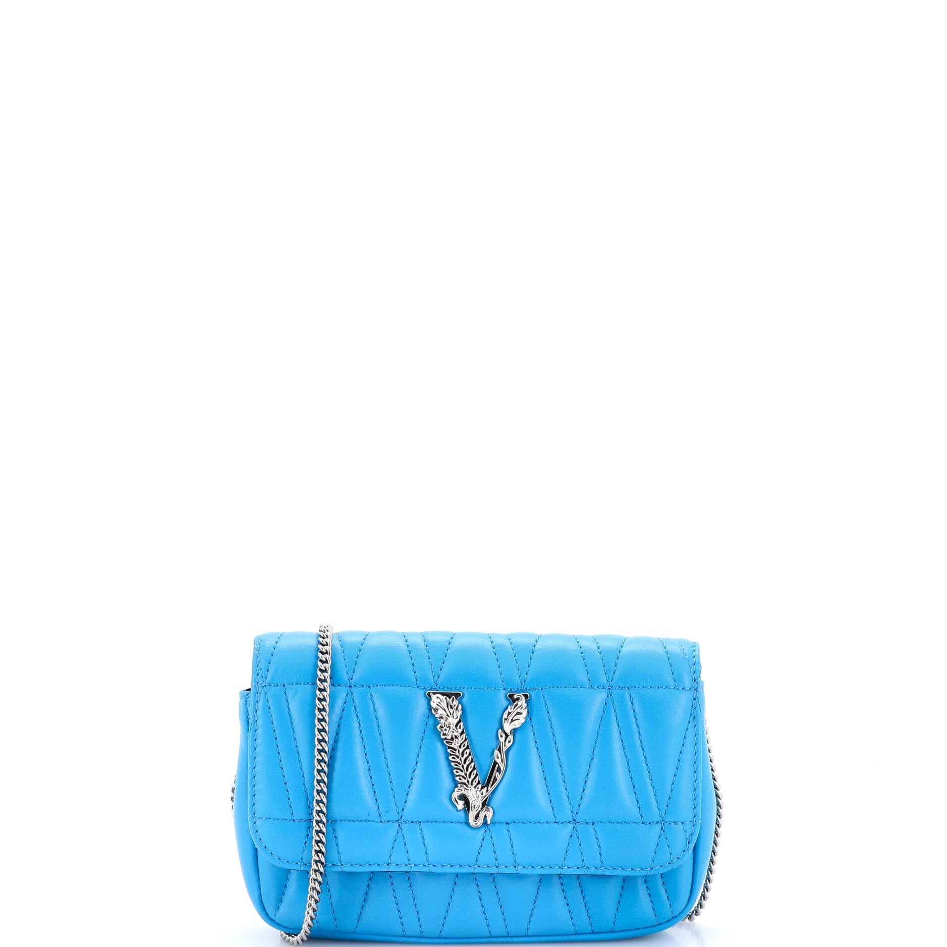 Versace Virtus Chain Flap Shoulder Bag Size ONE SIZE - 1 Thumbnail