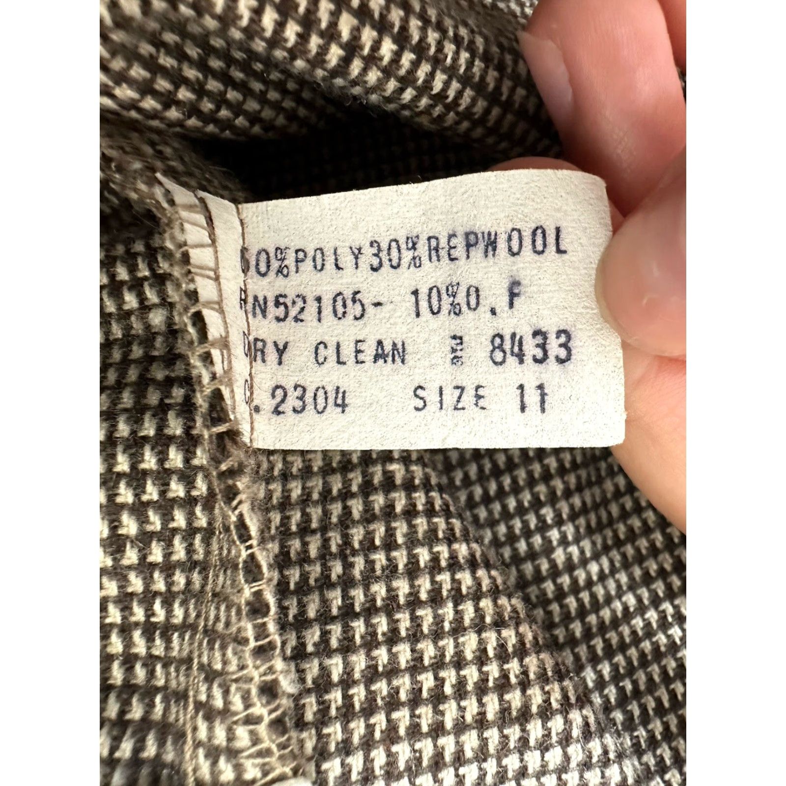 Vintage VINTAGE Daniel Place Skirt Womens Size 11 Brown Wool Blend Pleated Midi 80s 90s Womens Brown Wool Blend Pleated Midi Skirt Size 32" / US 10 / IT 46 - 5 Thumbnail