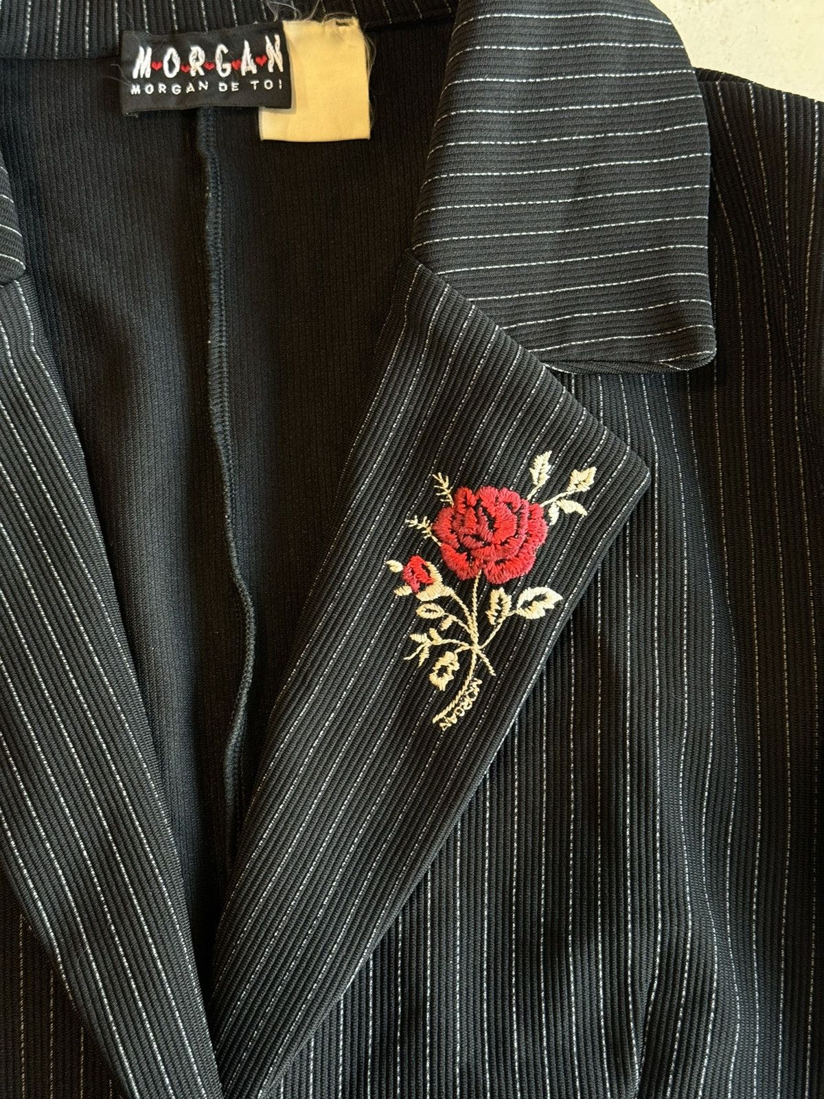 Japanese Brand Y2K Morgan De Toi Homme Punk Peom Vest Jacket Size US M / EU 48-50 / 2 - 4 Thumbnail