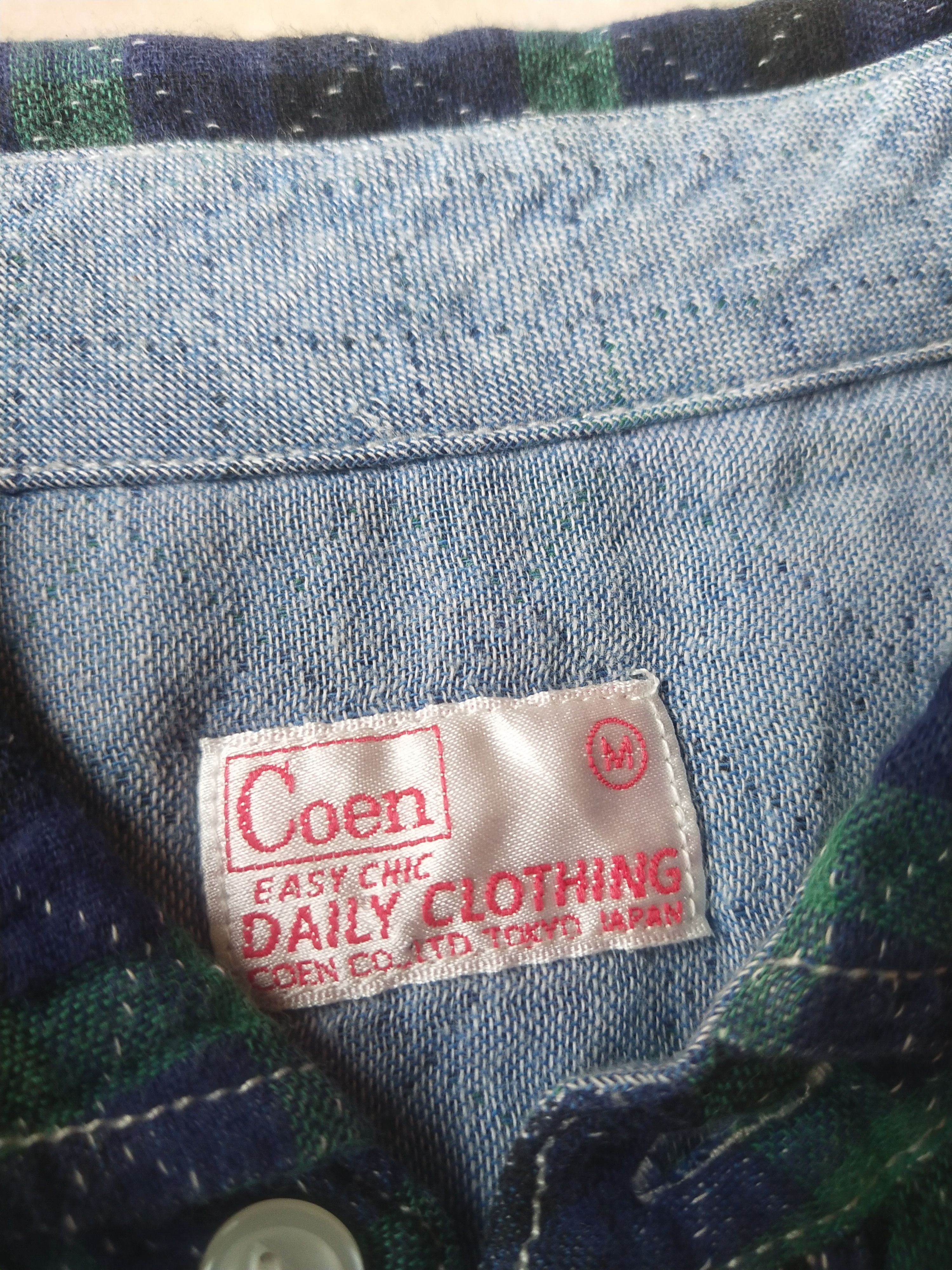 Beauty Beast Coen Japanese Brand Plaid Club Collar Shirt Size M / US 6-8 / IT 42-44 - 5 Thumbnail