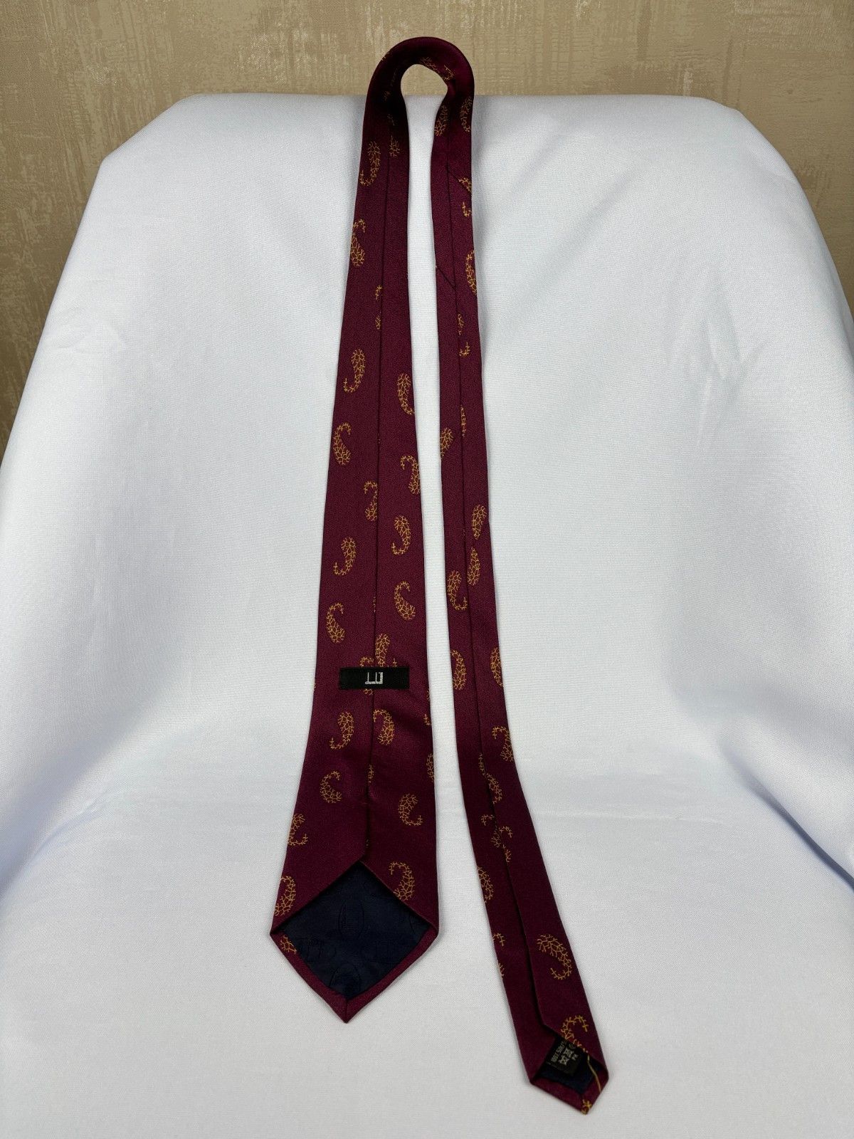 Alfred Dunhill Vintage Dunhill Paisley Silk Tie Made in UK Size ONE SIZE - 4 Thumbnail