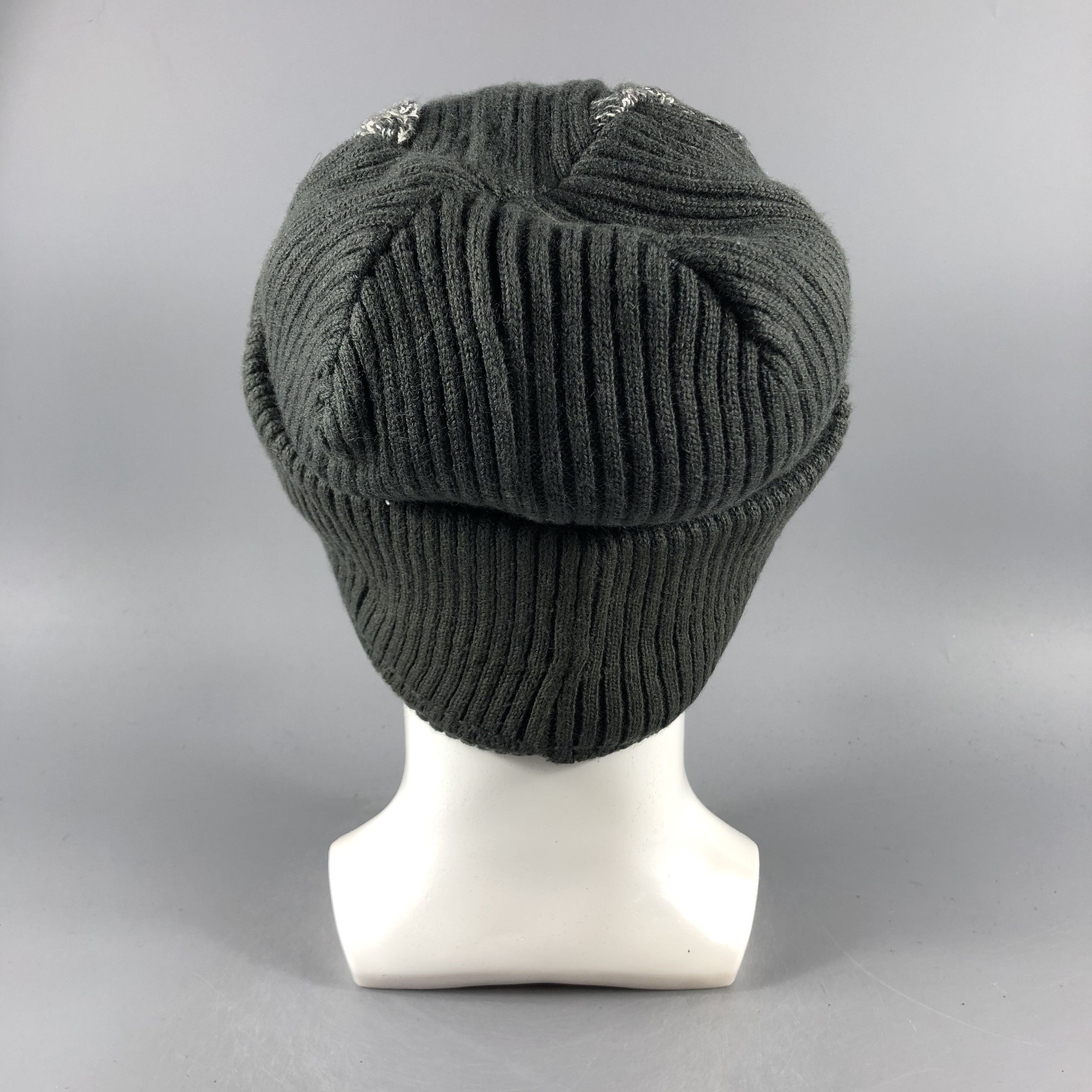 Vintage Womens Bokuu Ribbed Beanie Snow Hat Snow Cap -D812 Size ONE SIZE - 2 Thumbnail