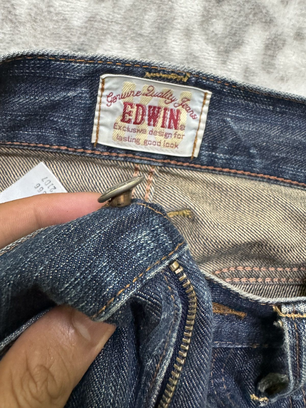 Edwin Vintage Edwin Claw Mark Distressed Denim Jeans Size US 32 / EU 48 - 16 Thumbnail
