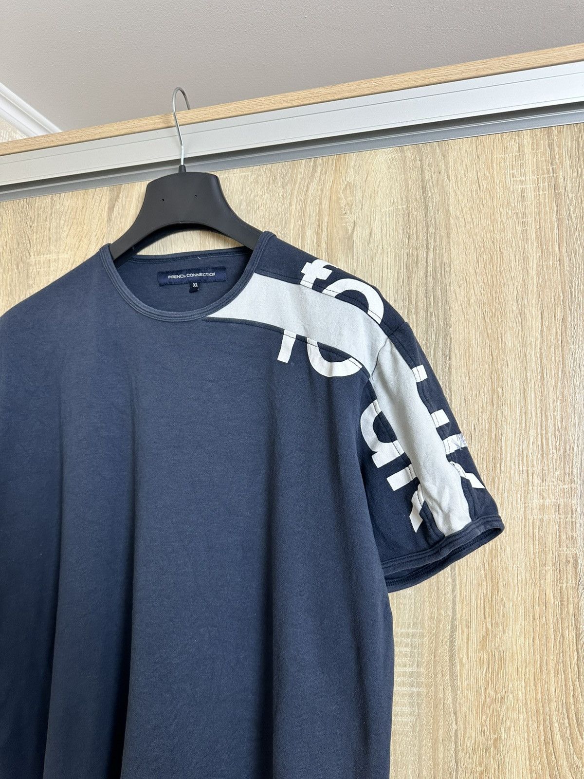 🔥 Rare FCUK x French Connection Logo Y2K Japan T Shirt Rare