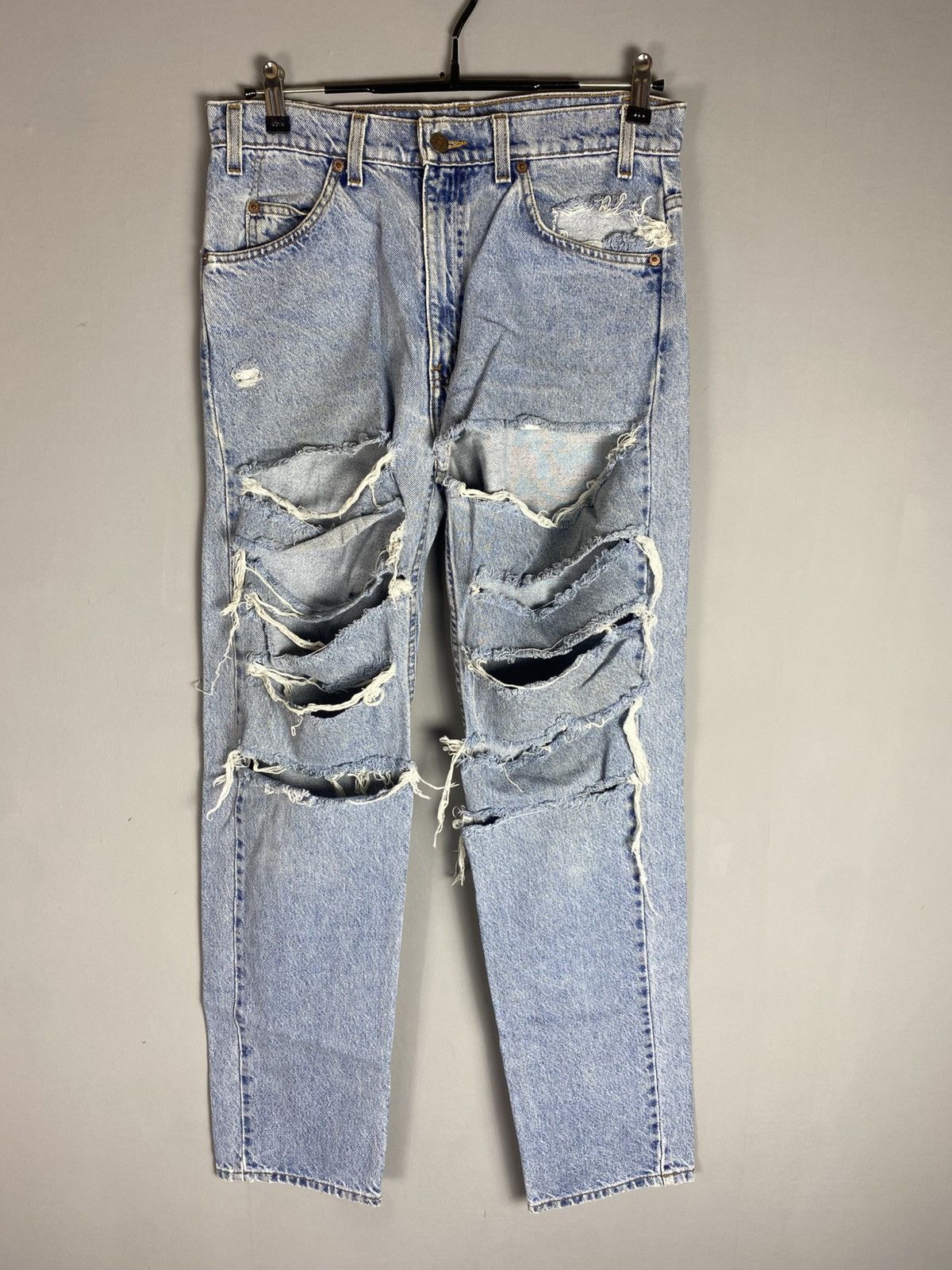 Levi's × Levi's Vintage Clothing × Vintage Vintage 90s Levi’s 505 jeans denim orange tab Size US 33 - 1 Thumbnail