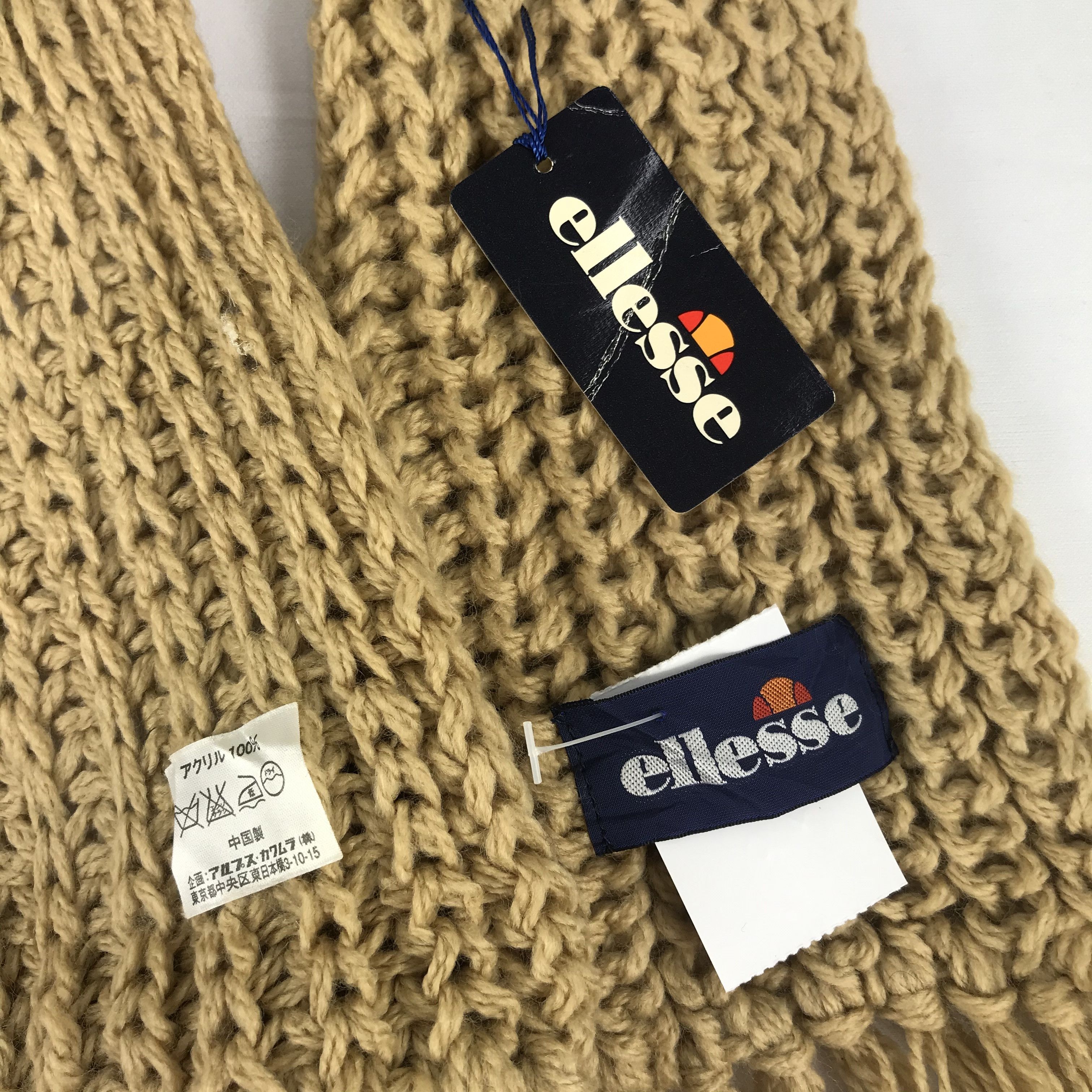 Ellesse NWT Vintage Elleesse Scarf Muffler Crochet Knitted Scarves Size ONE SIZE - 4 Thumbnail