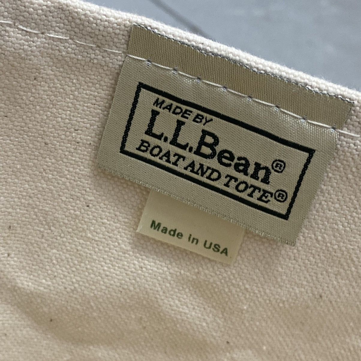 Japanese Brand × L.L. Bean × Vintage Vtg LL Bean Boat & Tote Ivory/Black Beta Systems Software US Size ONE SIZE - 9 Thumbnail