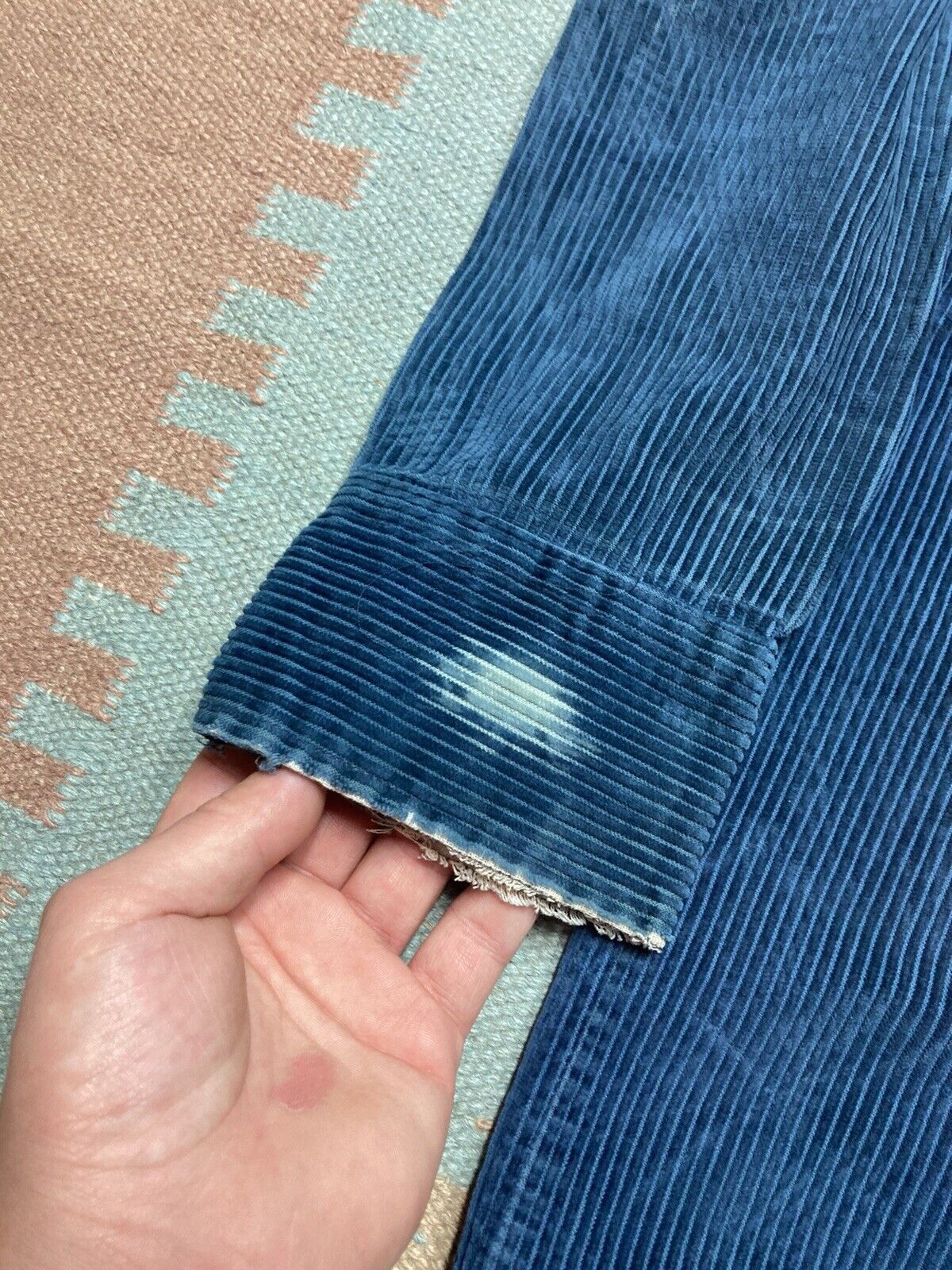Vintage VTG 60s wide wale corduroy button shirt donegal navy blue XL Size US XL / EU 56 / 4 - 4 Thumbnail
