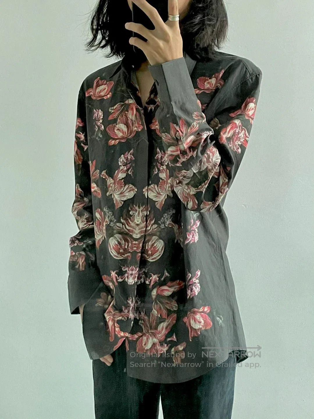 Alexander McQueen Alexander McQueen Floral Shirt F/W12 Collection. Size US L / EU 52-54 / 3 - 3 Thumbnail
