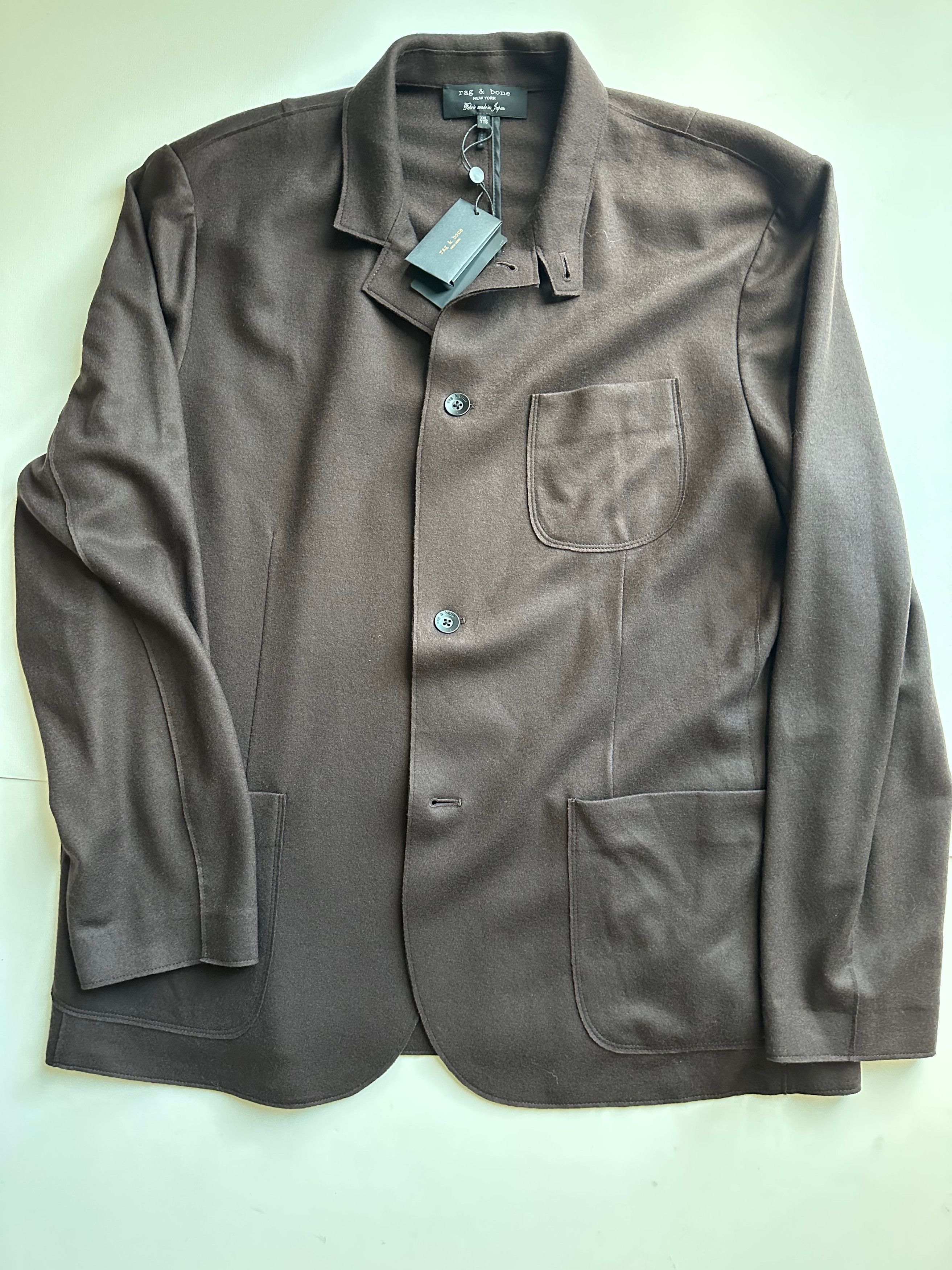 Rag & Bone Rag & Bone Prospect Wool Cardigan - Dark Brown - XXL (NWT) Size US XXL / EU 58 / 5 - 1 Thumbnail