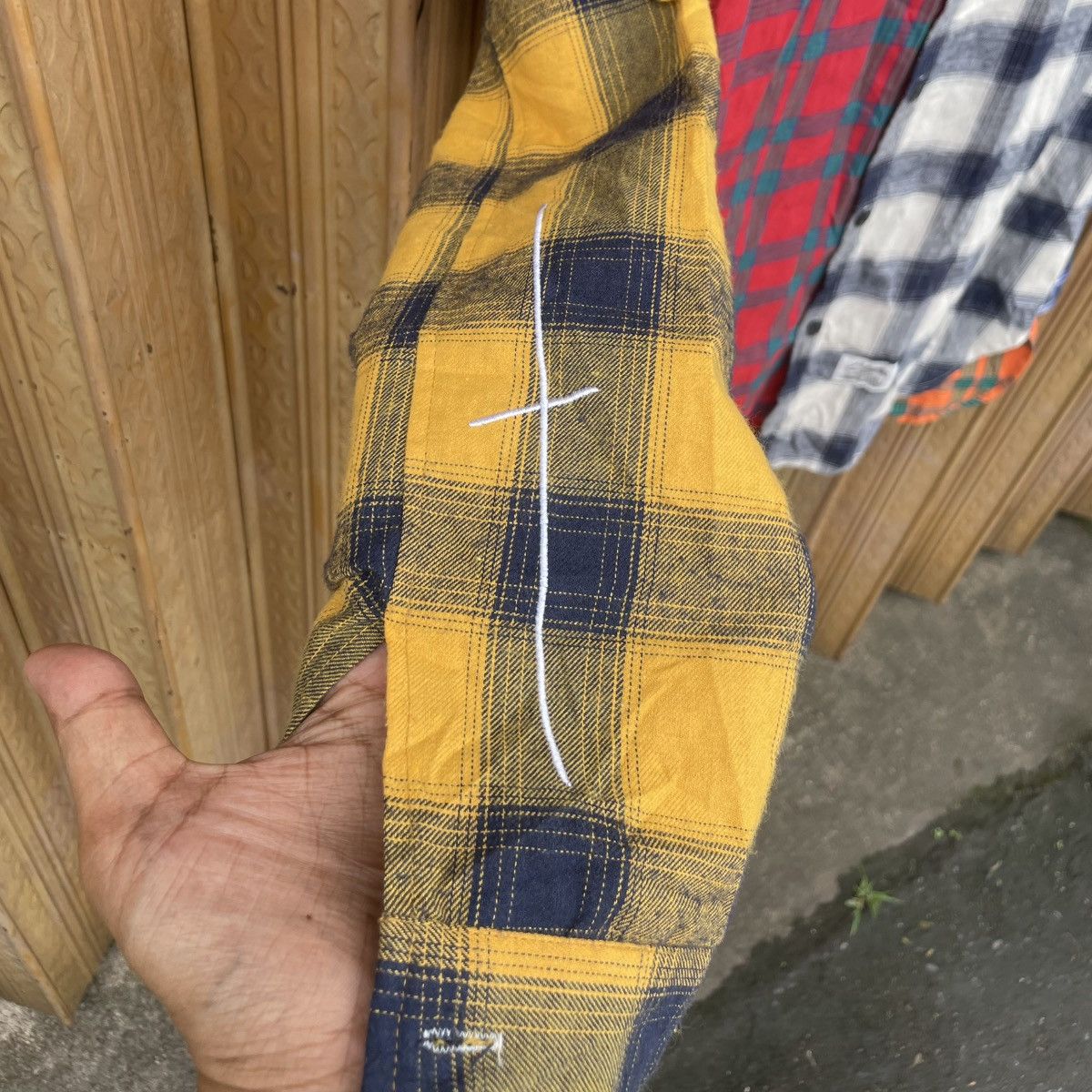 If Six Was Nine Stigma LTD Vatos Society Multicolor Flannel Needles Style Size US L / EU 52-54 / 3 - 7 Thumbnail