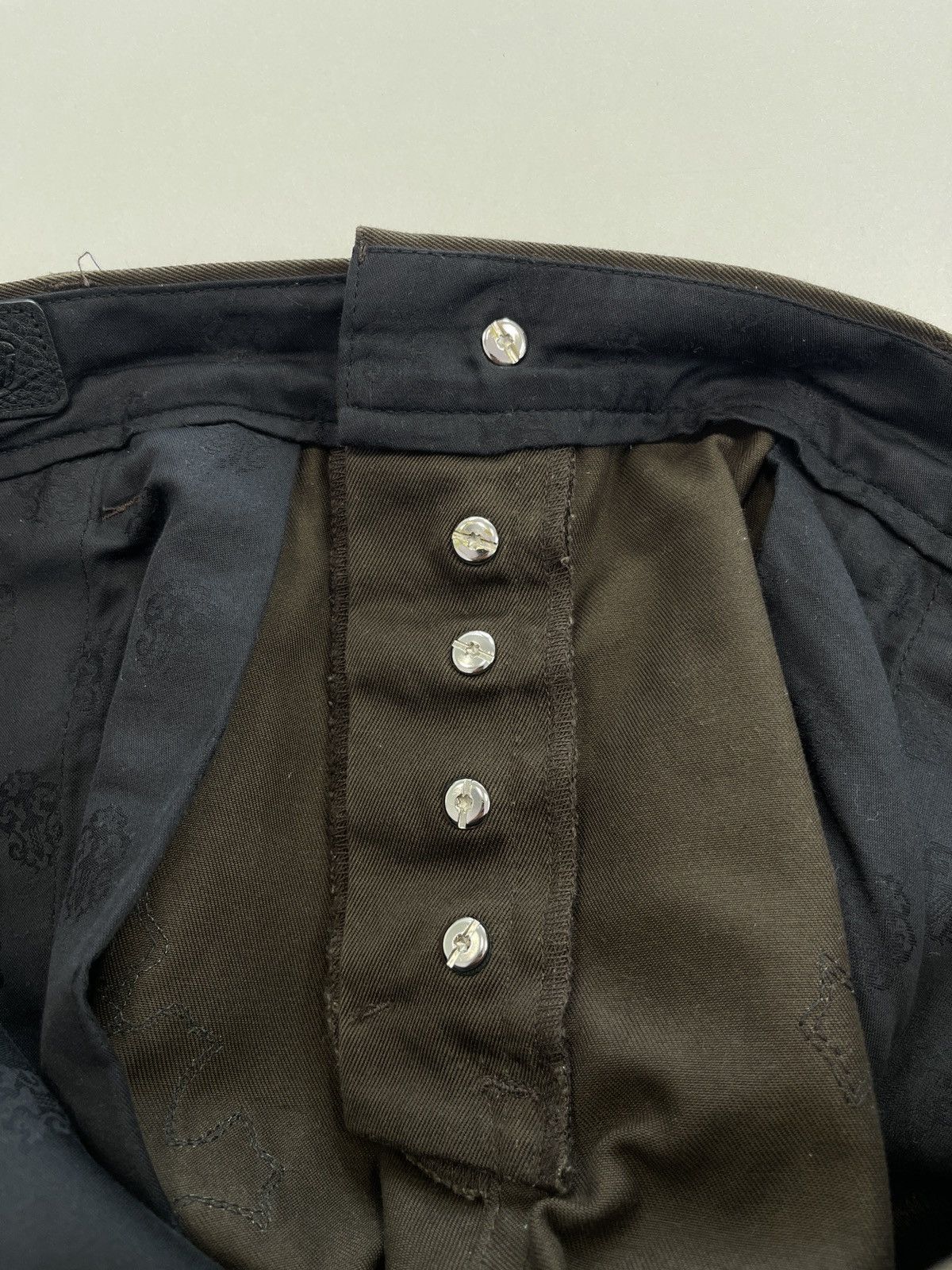 Chrome Hearts Chrome Hearts Brown black/cheetah patch Flooded Chino Size US 34 / EU 50 - 18 Thumbnail