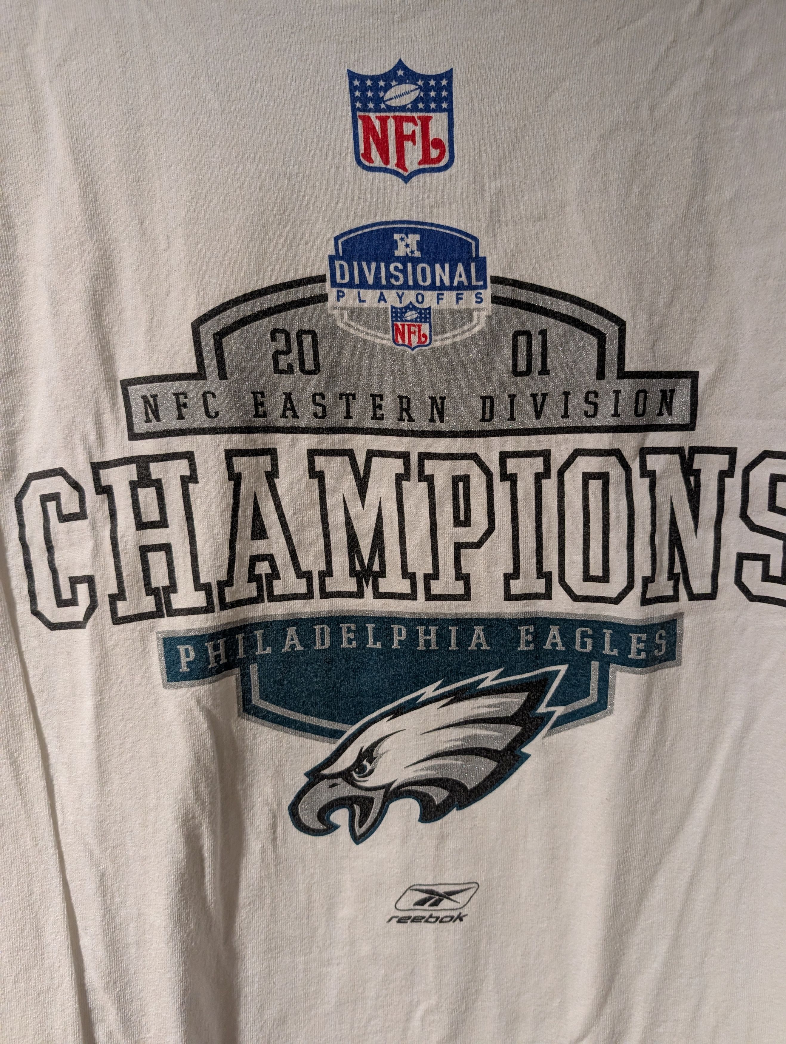 NFL Vintage 2001 Philadelphia Eagles Division Champion T-Shirt Size US XL / EU 56 / 4 - 2 Thumbnail