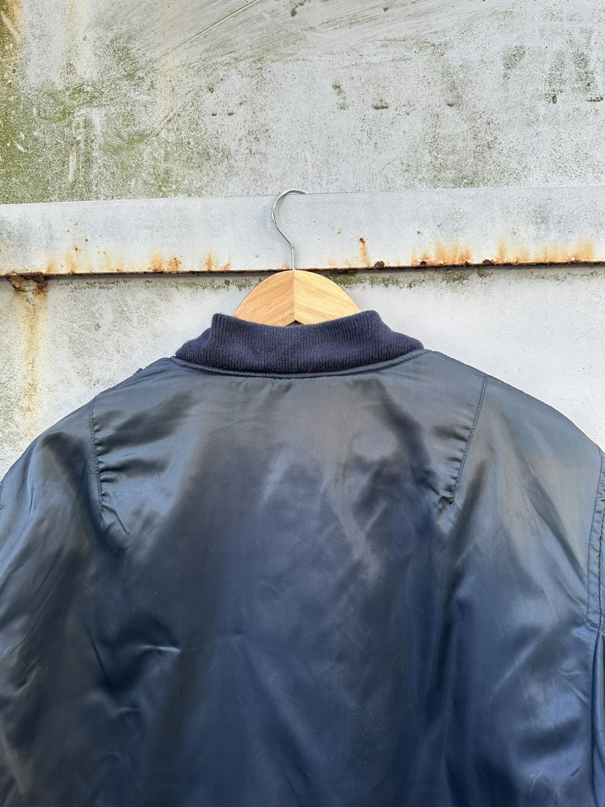 Vintage 🪖Vintage THRASHED MA-1 Man Intermediate Bomber Jacket Size US M / EU 48-50 / 2 - 12 Thumbnail