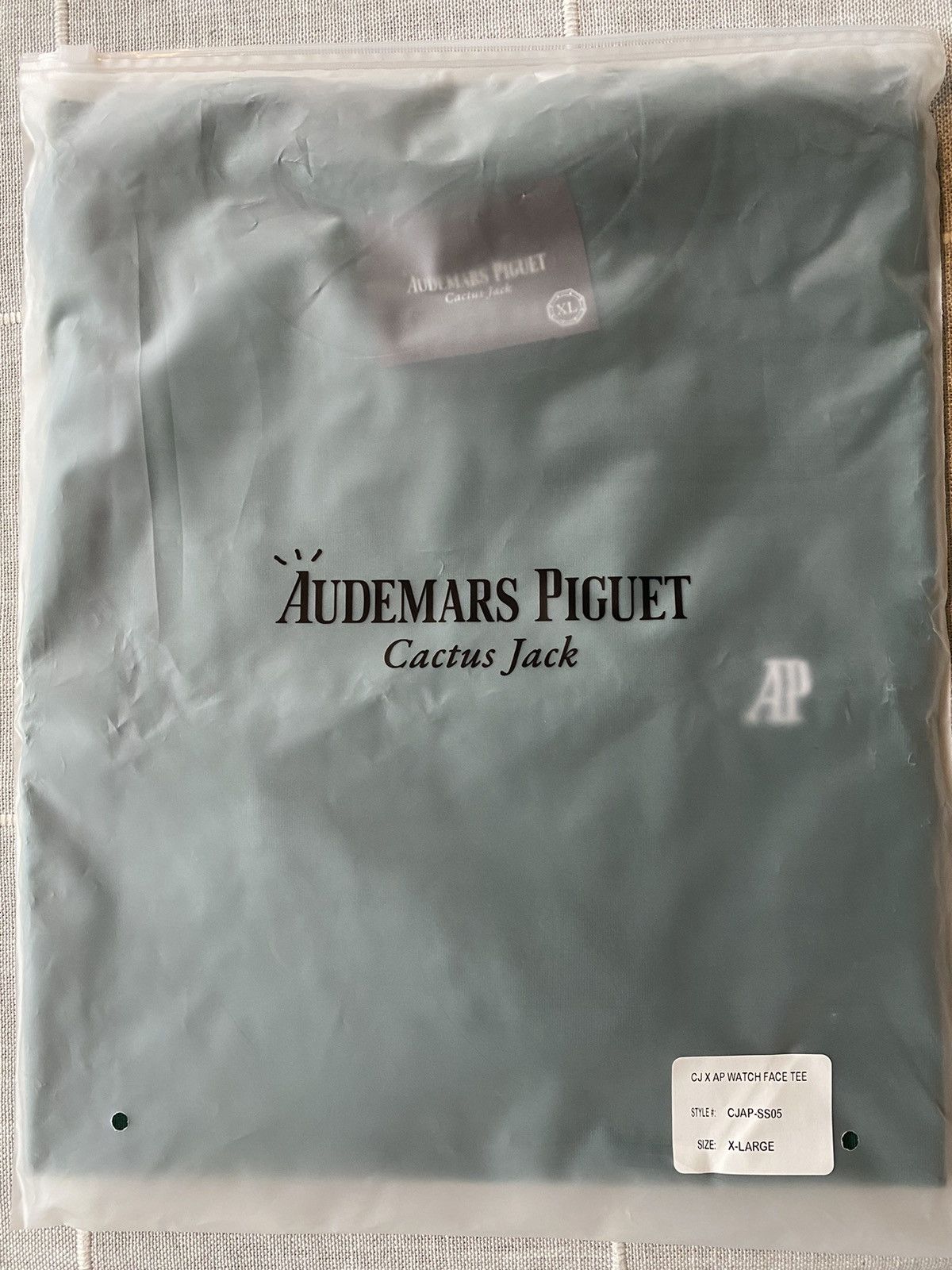 image of Audemars Piguet X Cactus Jack X Travis Scott Watch Face Tee in Green, Men's (Size XL)