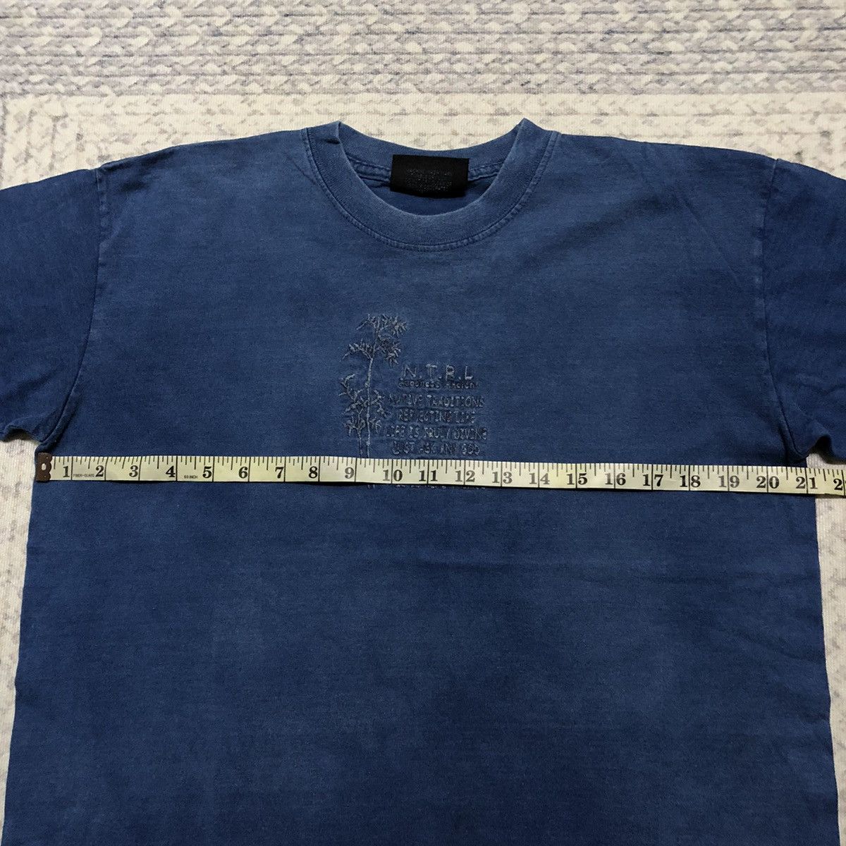 Japanese Brand × Vintage Rare Faded Vintage Japanese Ancient ‘N.T.R.L’ Quote Tees Size US L / EU 52-54 / 3 - 12 Thumbnail